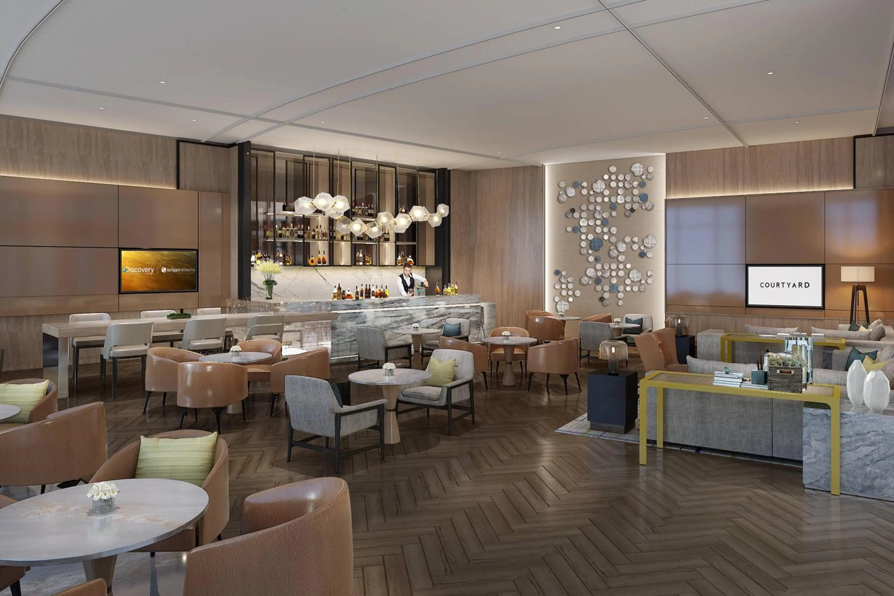Lounge or bar in Courtyard by Marriott Shanghai Songjiang