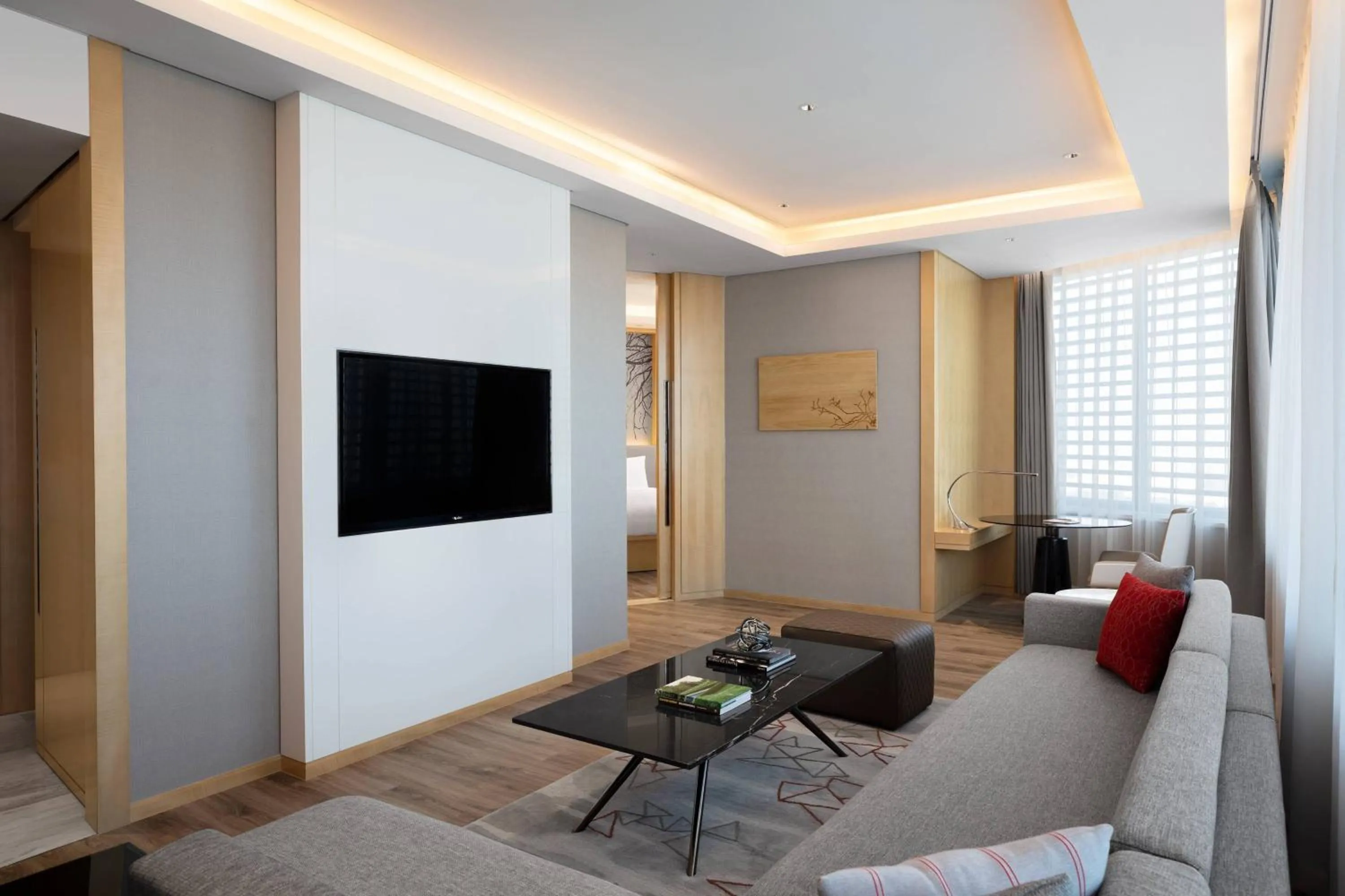 Living room in Courtyard by Marriott Shanghai Songjiang