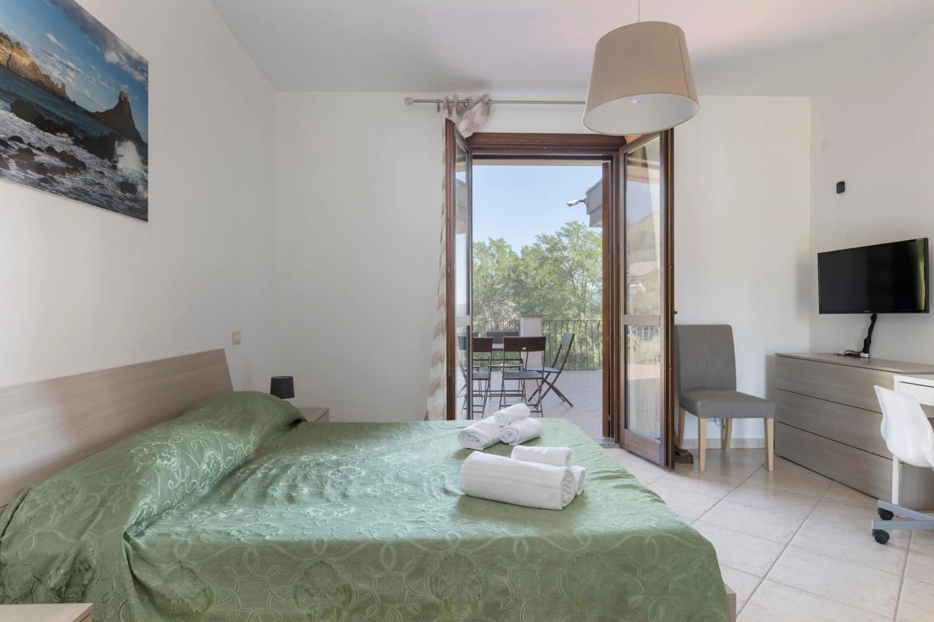 View (from property/room), Bed in Villa Vulcano, tra l'Etna e il mare