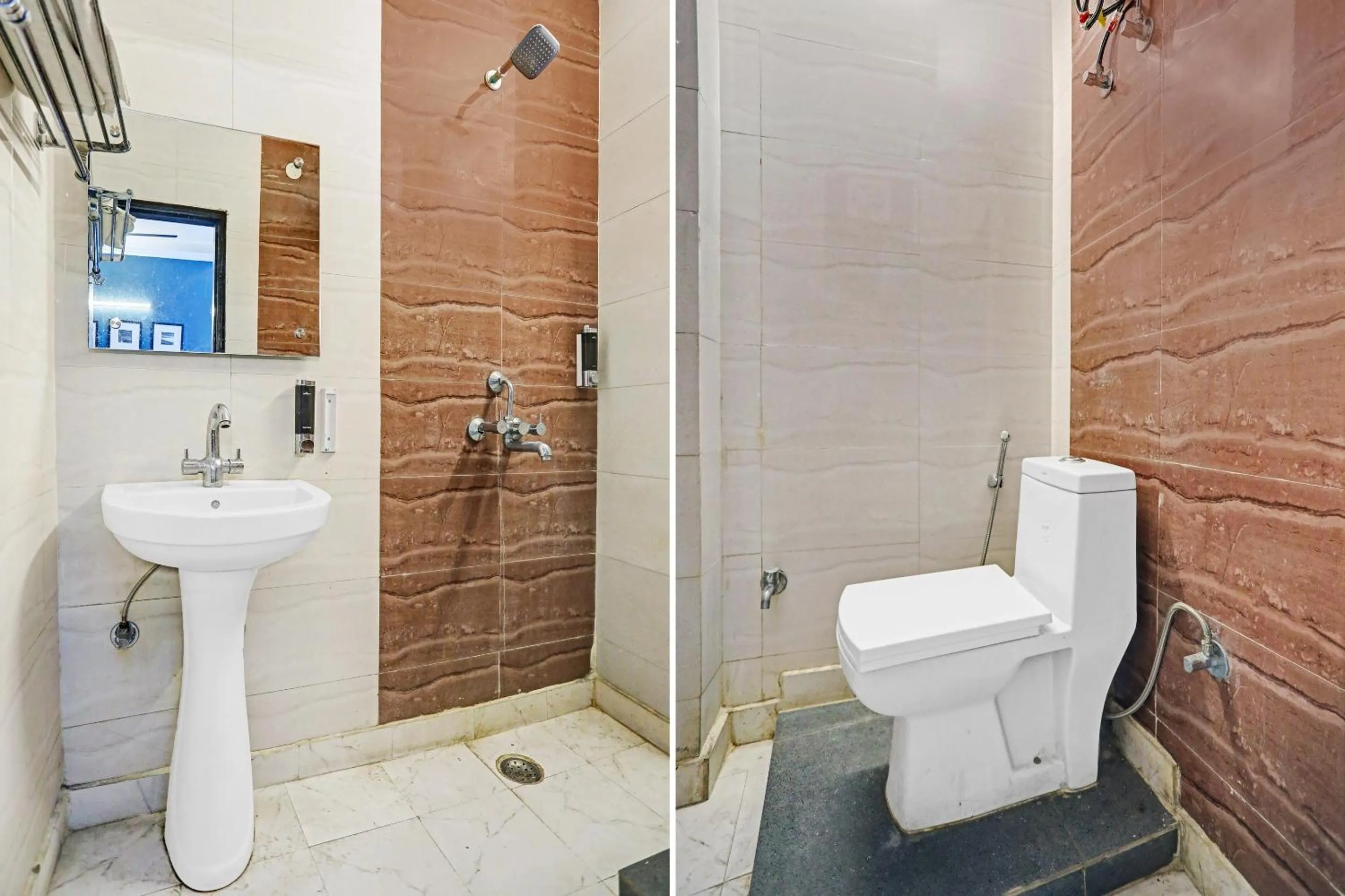 Bathroom in Super Collection O Agniv Residency Near Saket Metro