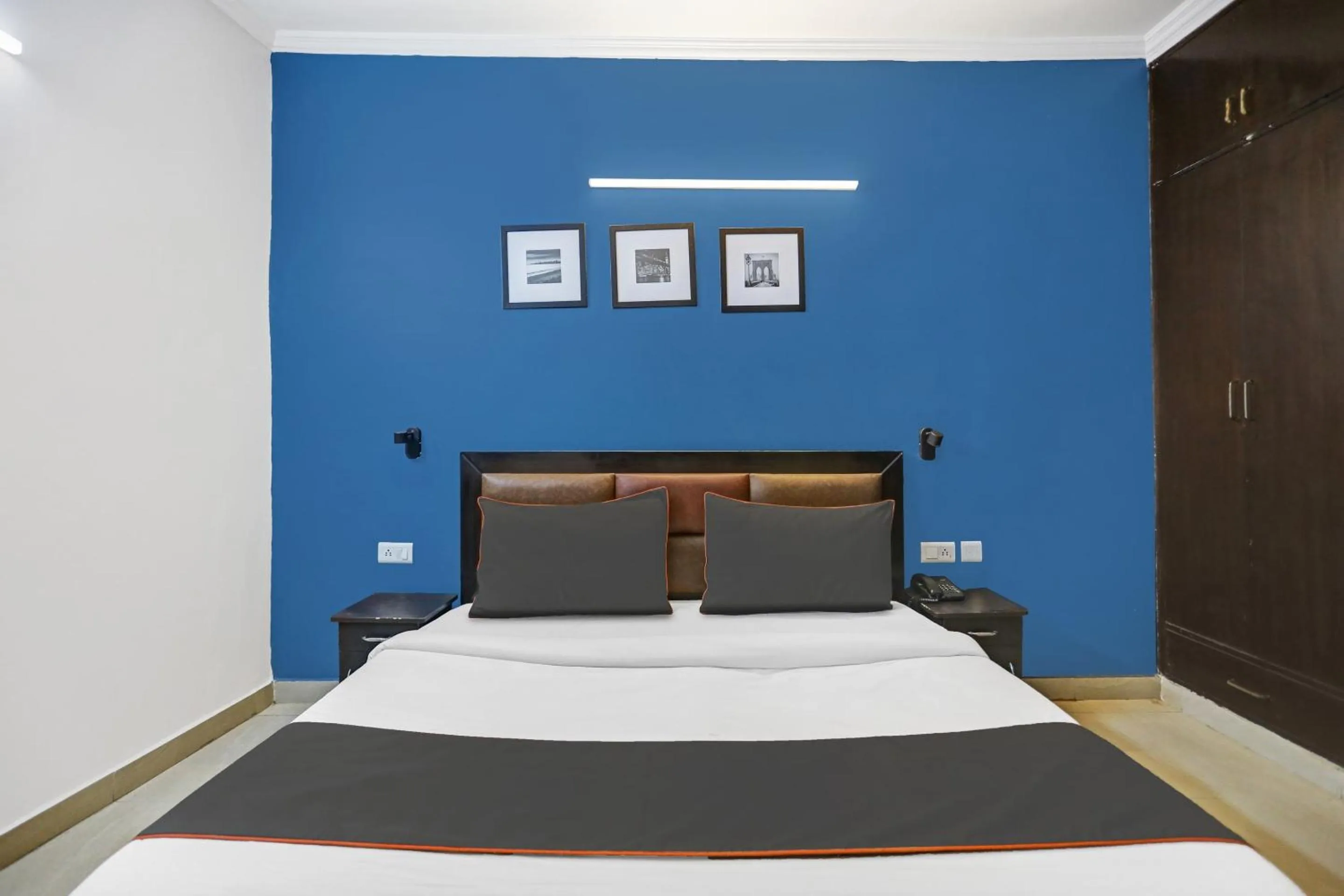 Bedroom, Bed in Collection O Agniv Residency Near Saket Metro