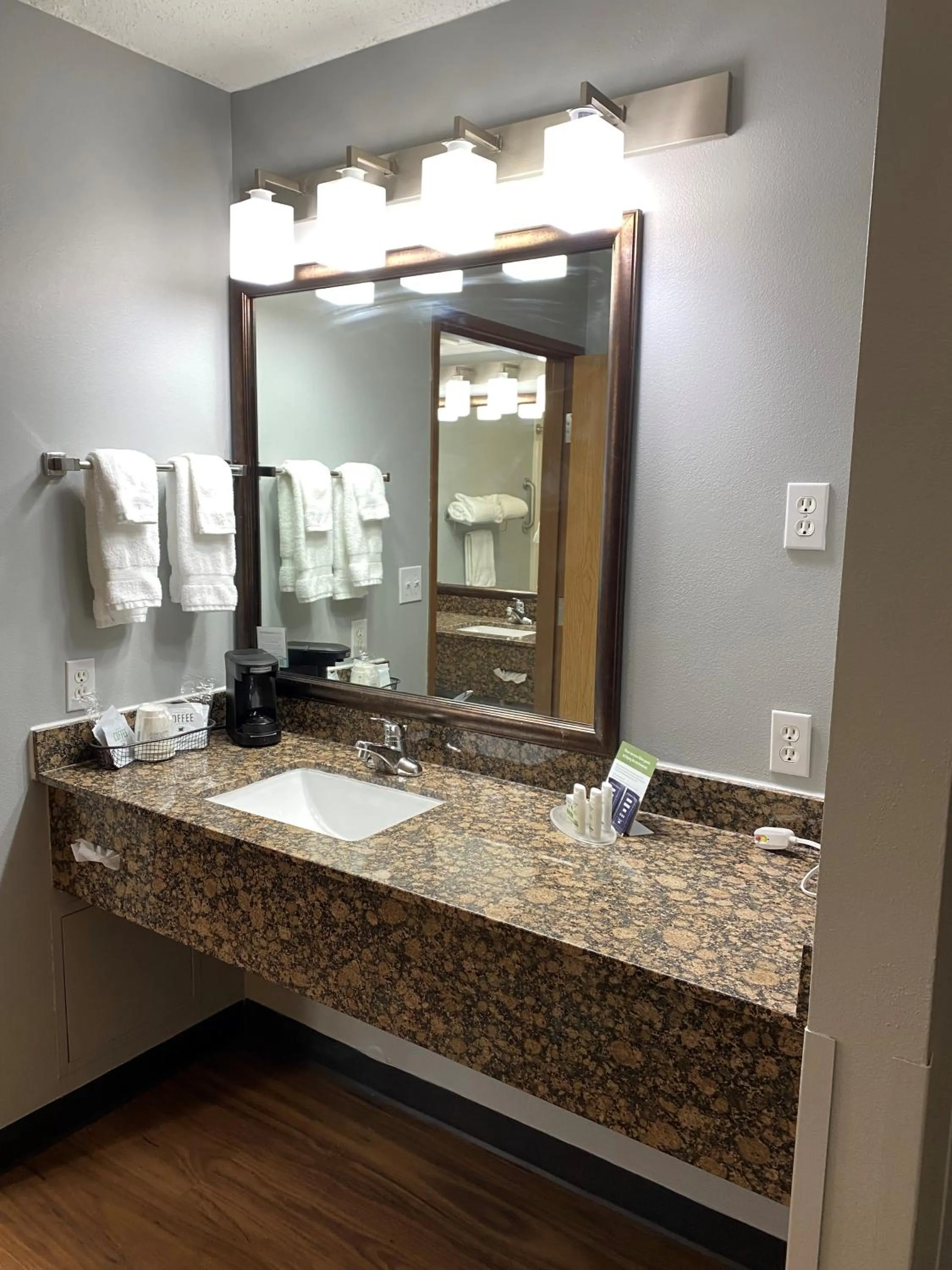 Bathroom in AmericInn by Wyndham Webster City