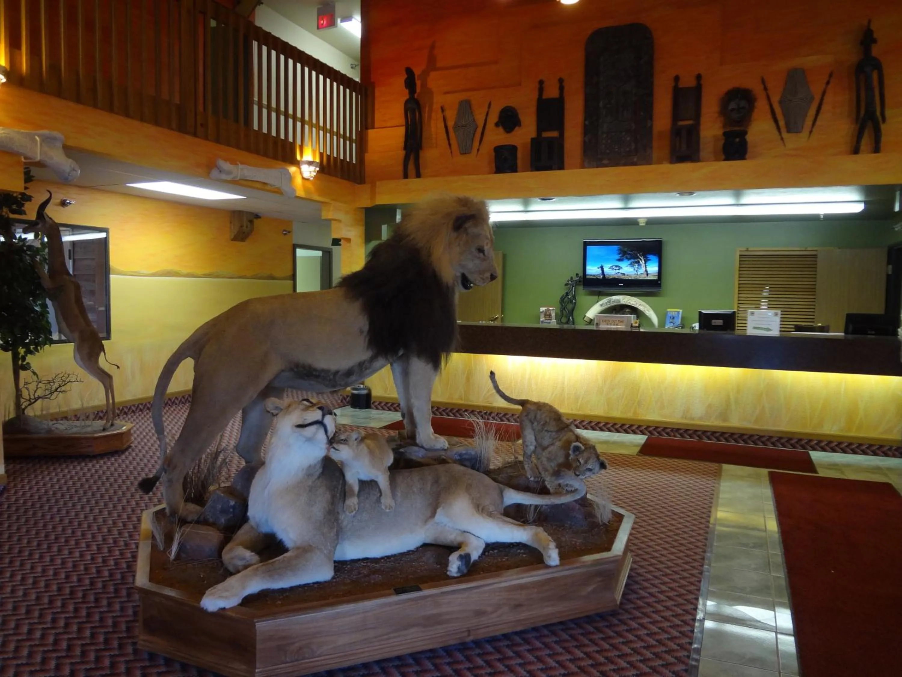 Lobby or reception in Kings Inn Cody