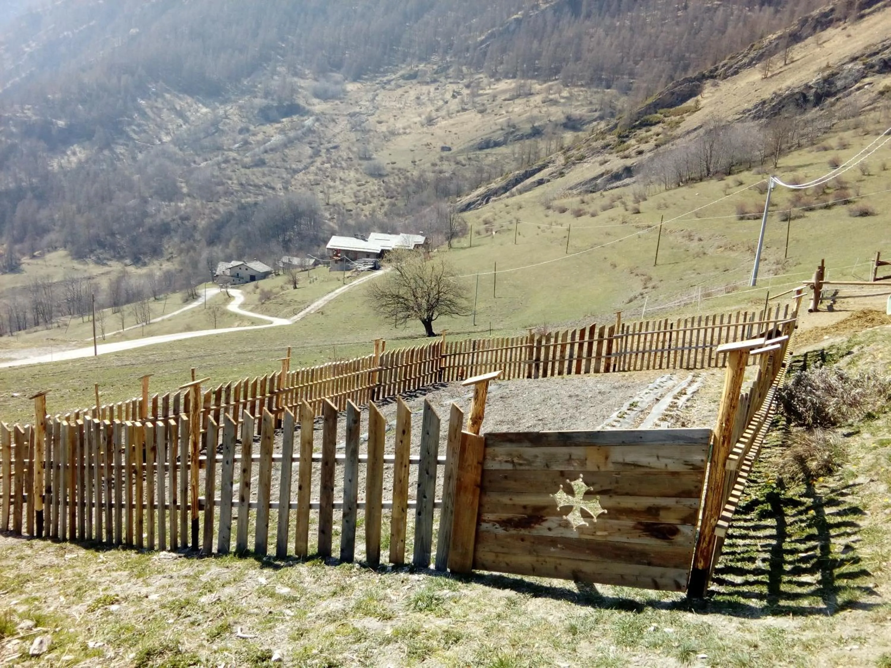 Natural landscape in Agri-b&b Lou Col