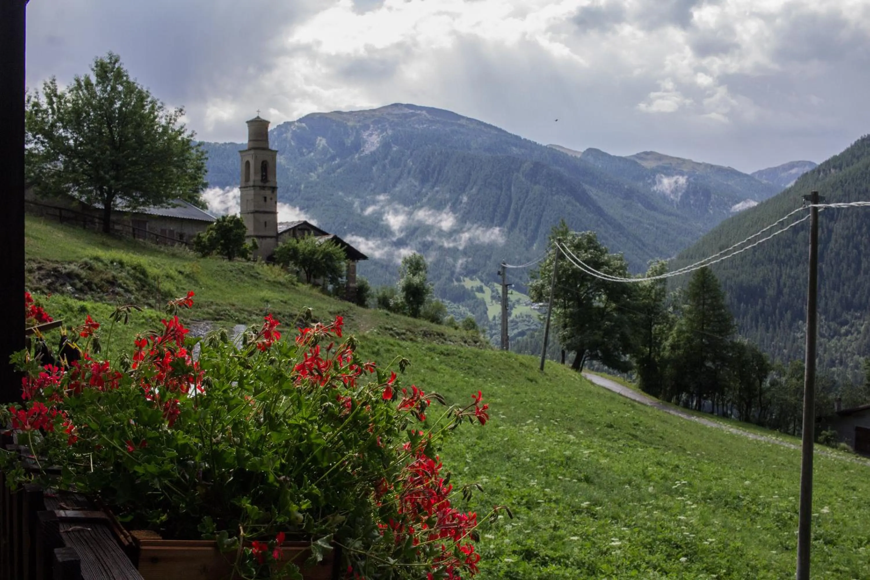 Natural landscape in Agri-b&b Lou Col