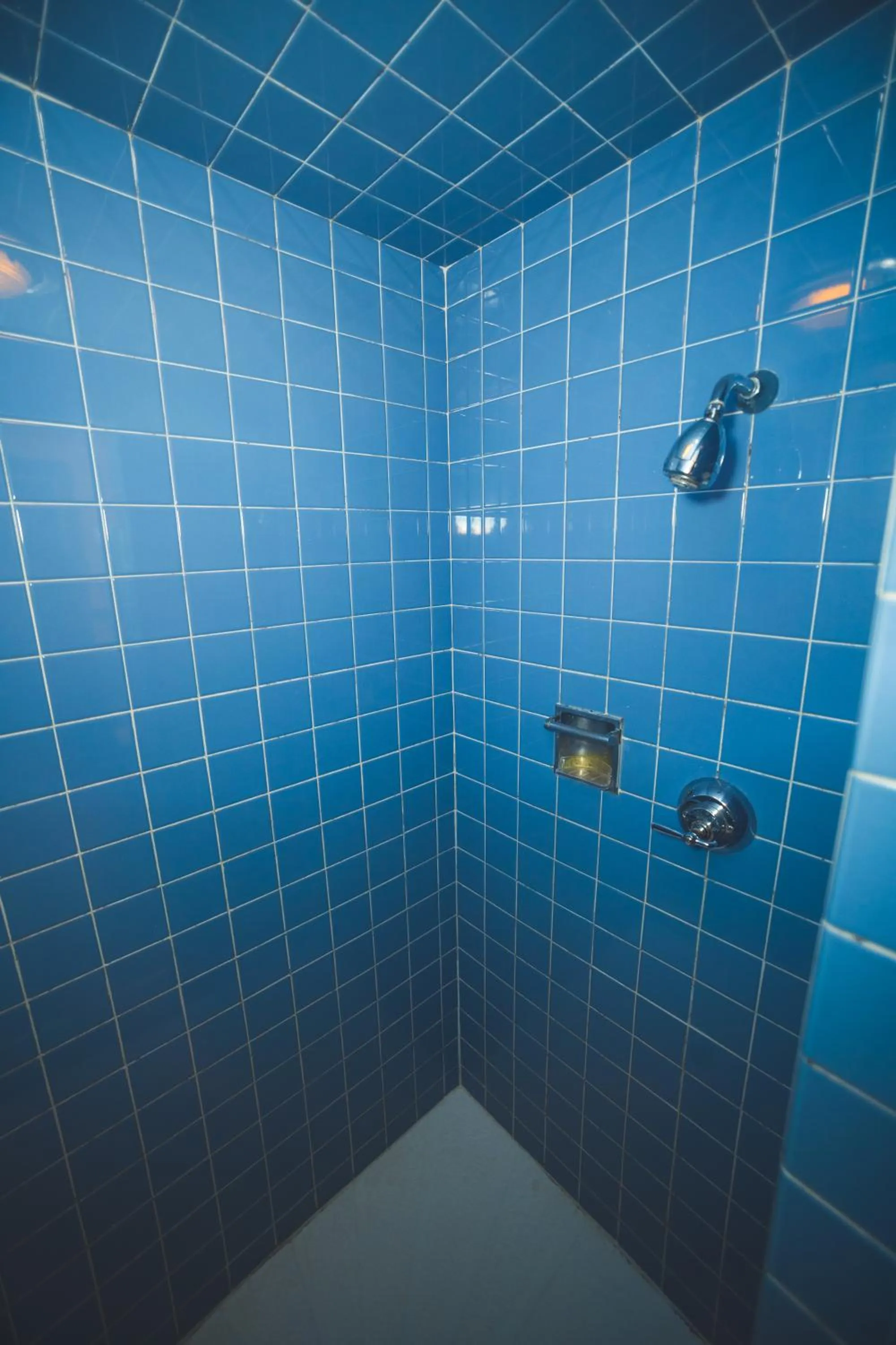 Shower in The Chalet Motel