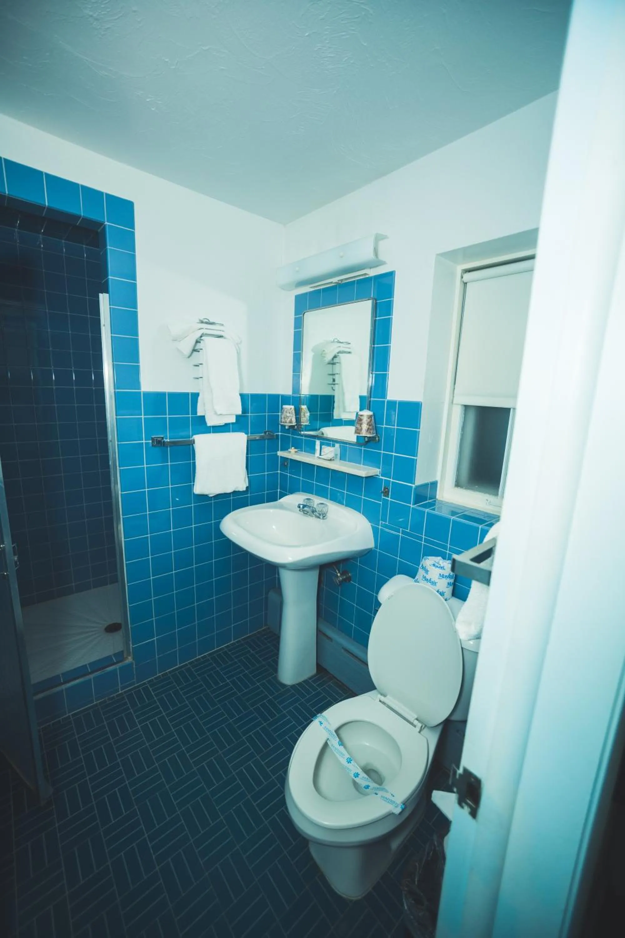Toilet in The Chalet Motel