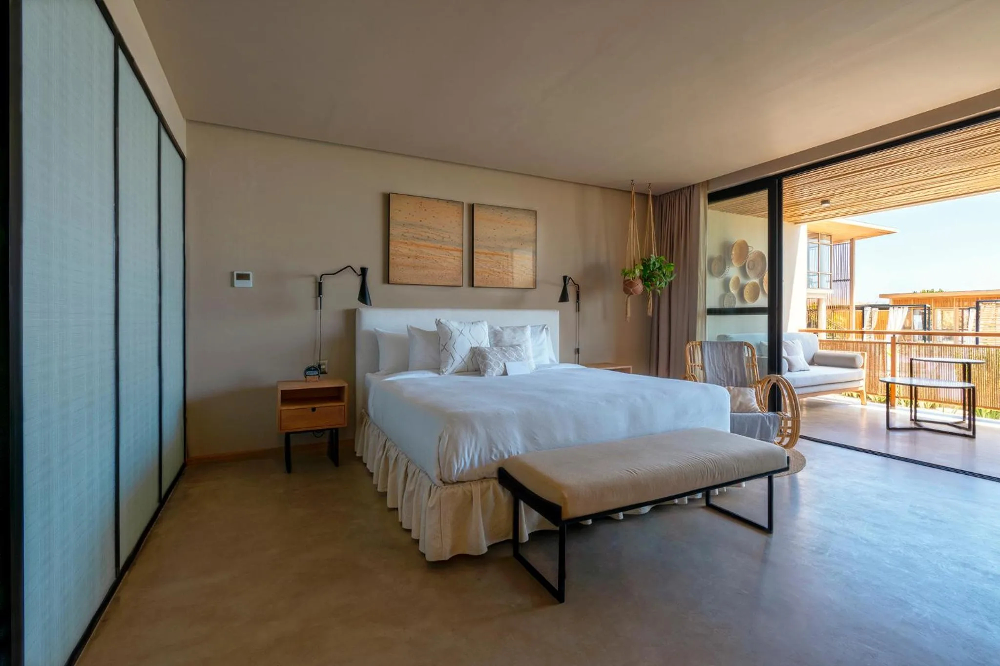 Bed in Norte Suites Boutique