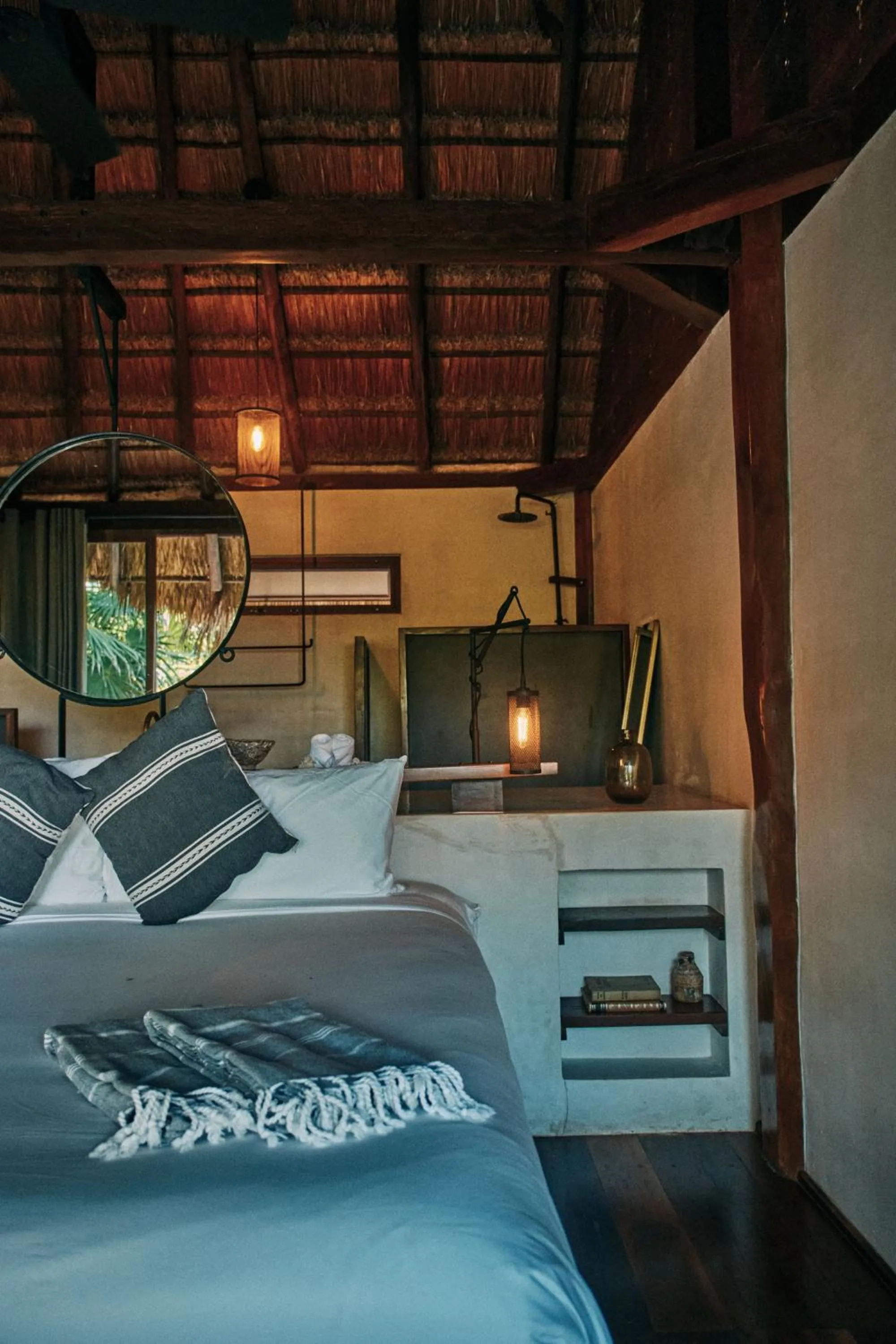 Bedroom, Bed in Libelula Tulum Beachfront Hotel