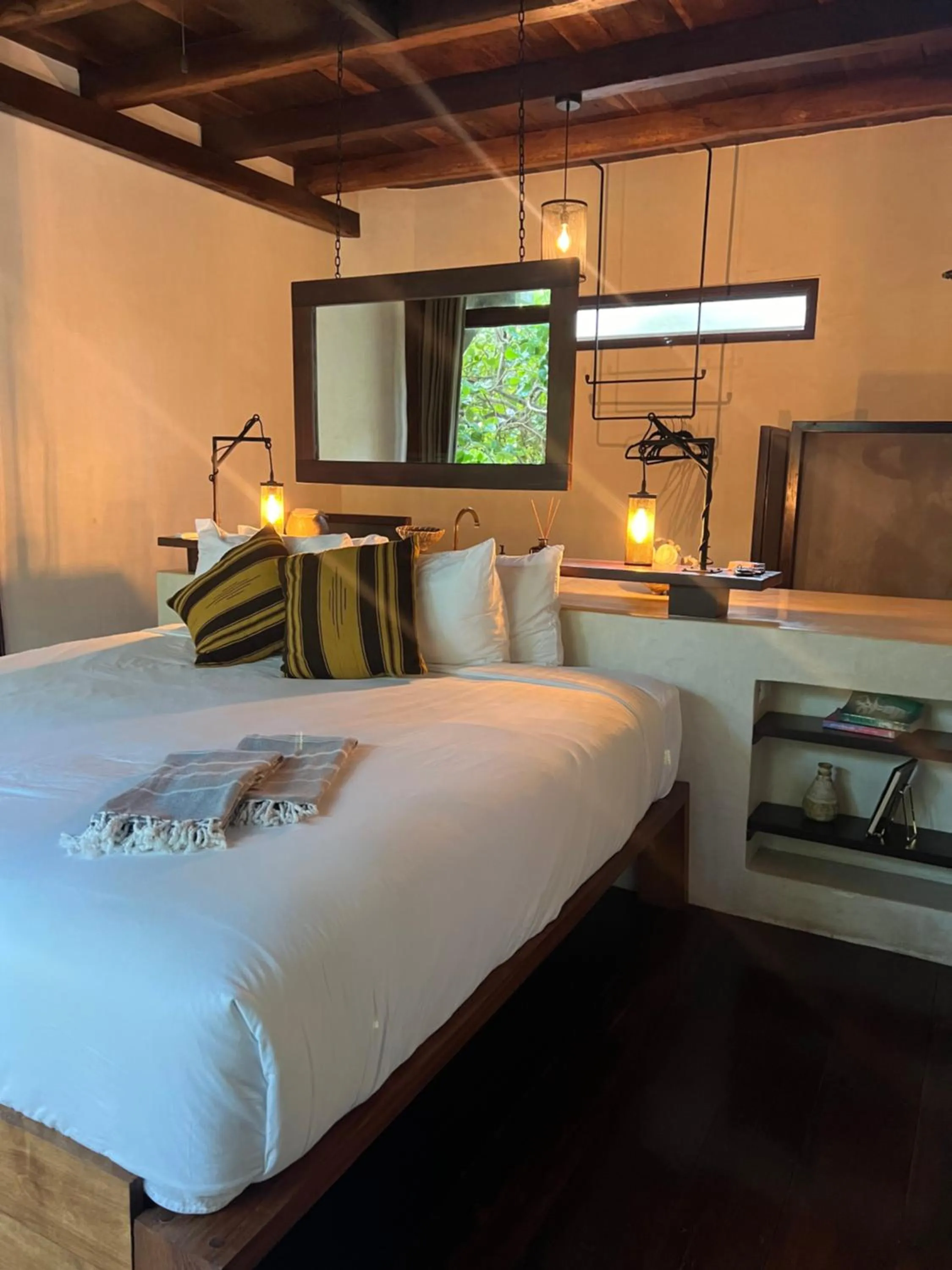 Bedroom, Bed in Libelula Tulum Beachfront Hotel