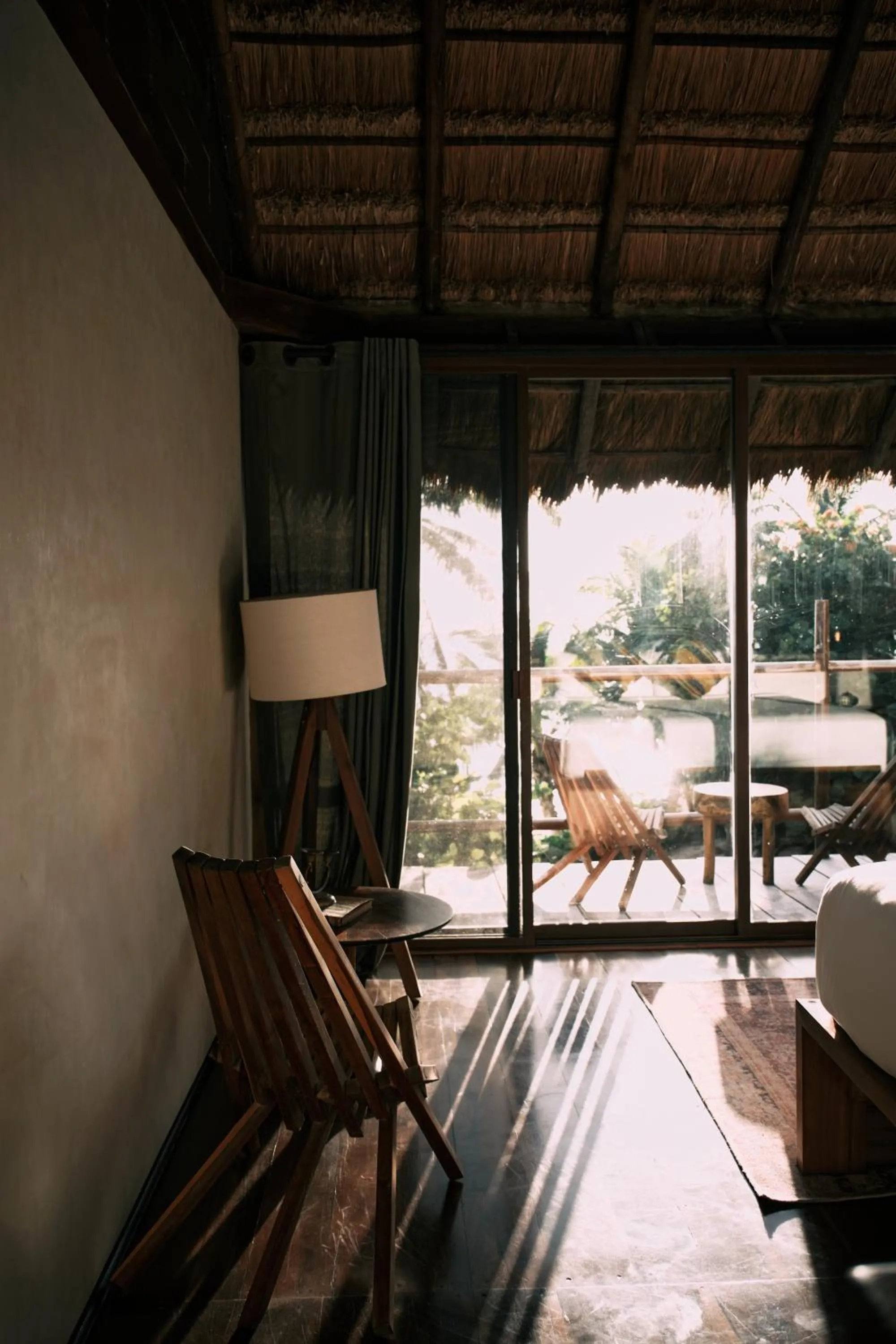 Seating area in Libelula Tulum Beachfront Hotel