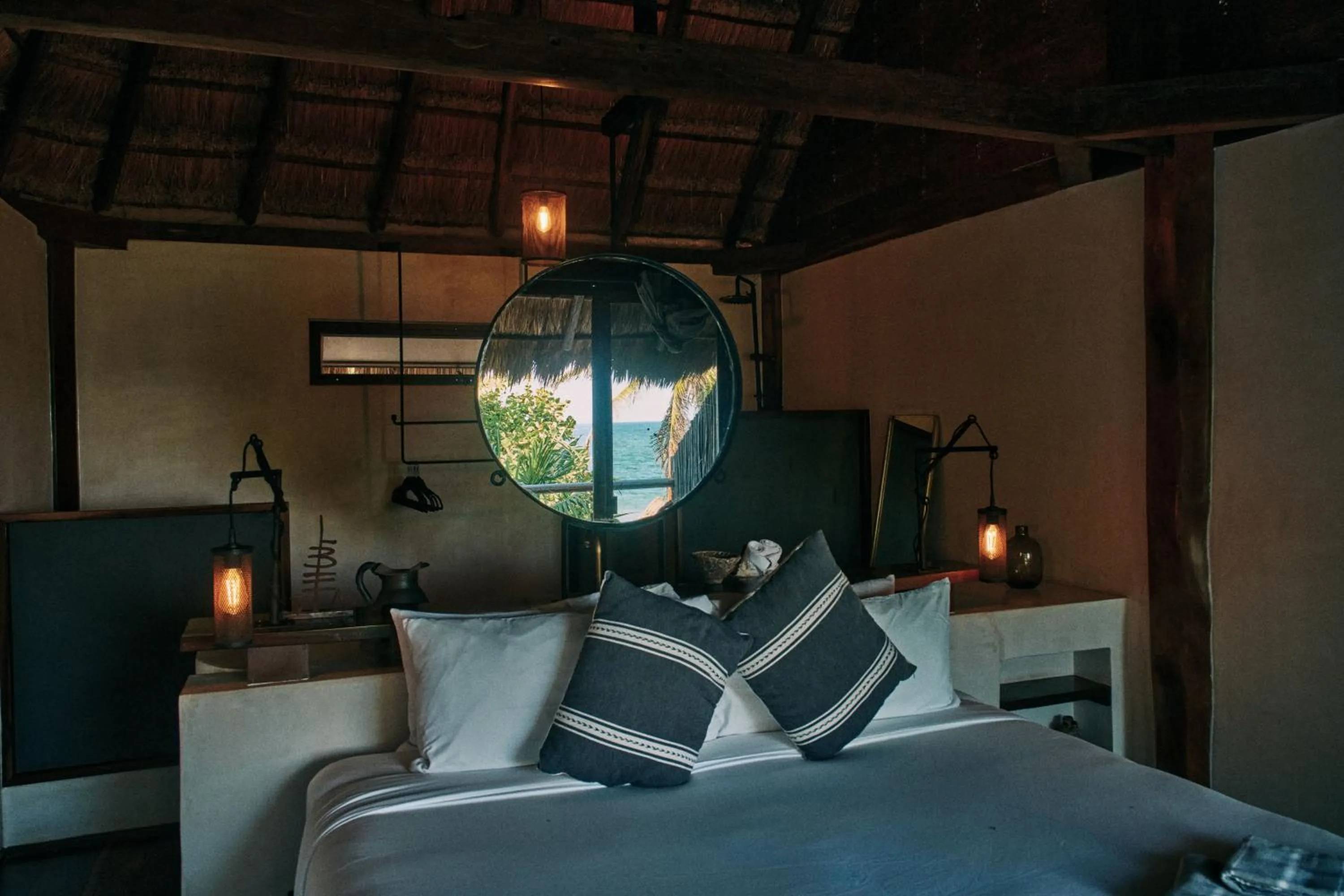 Photo of the whole room, Bed in Libelula Tulum Beachfront Hotel