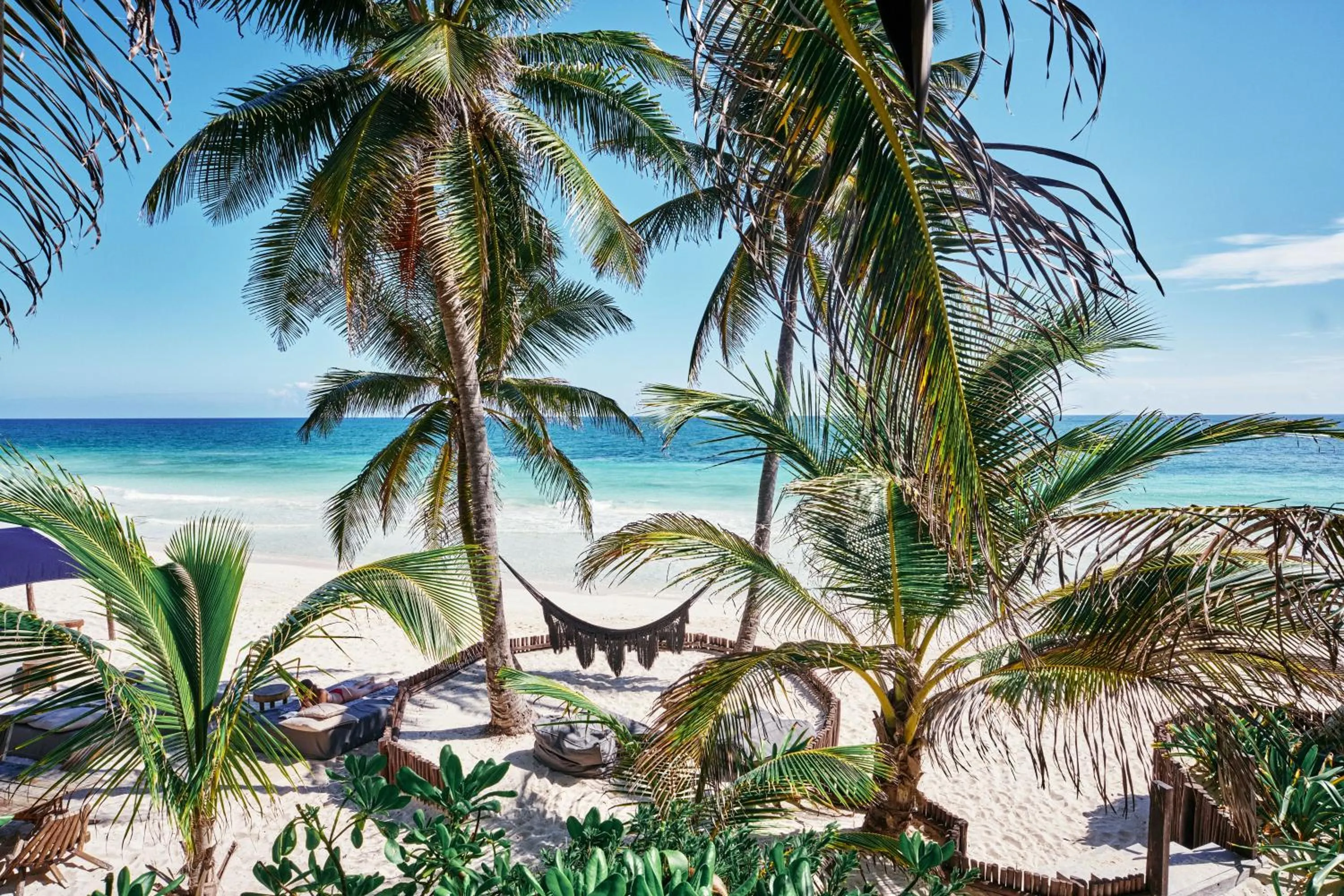 Sea view in Libelula Tulum Beachfront Hotel