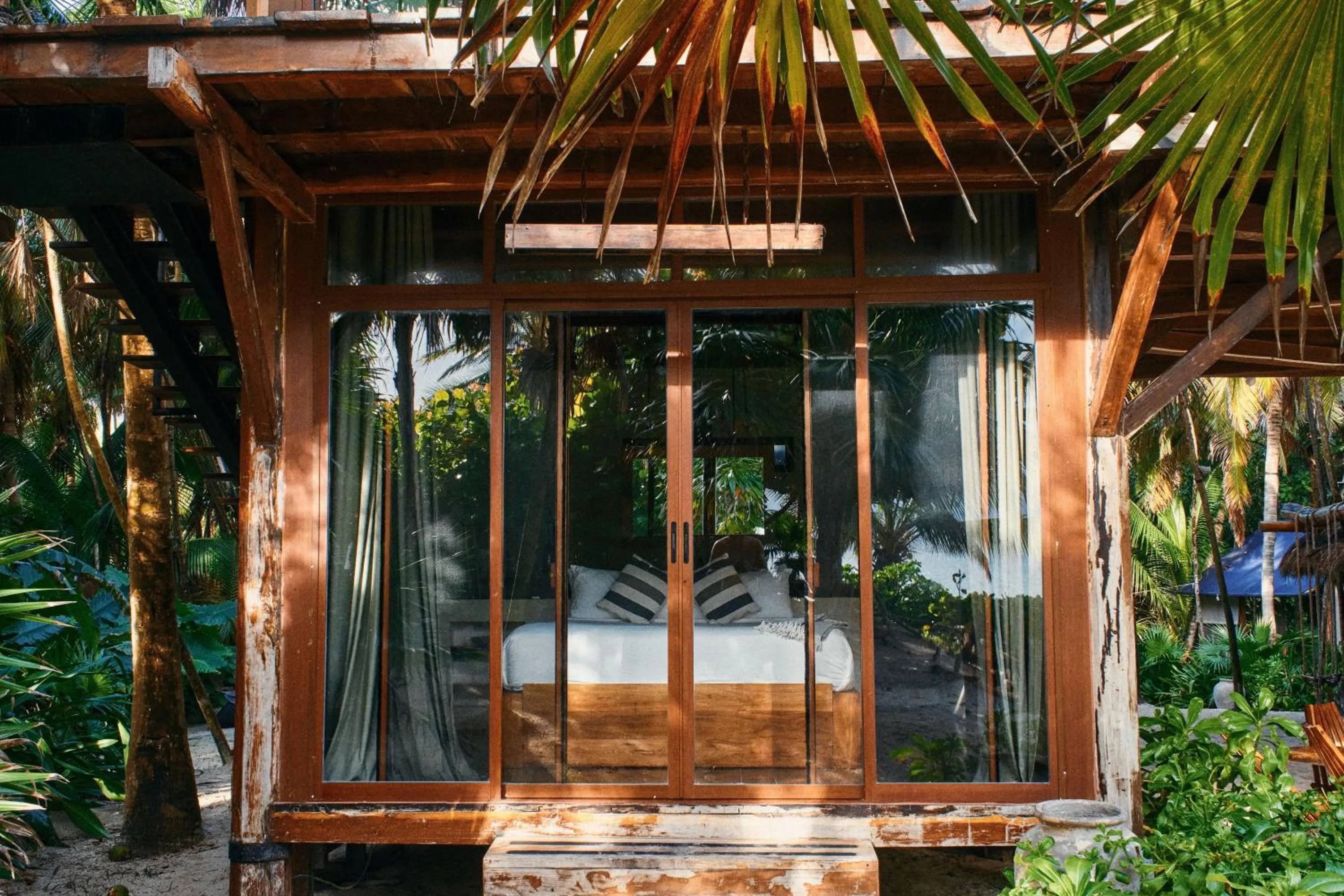 Photo of the whole room in Libelula Tulum Beachfront Hotel