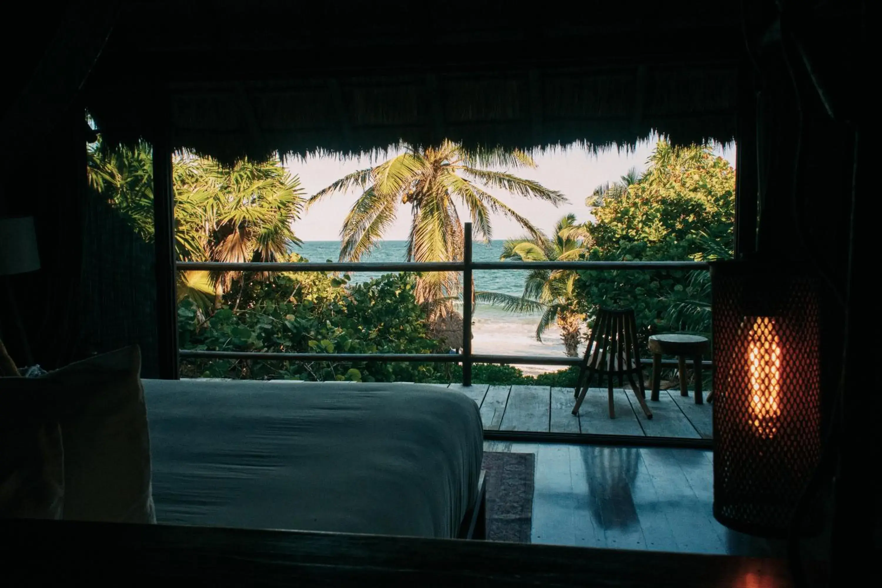 King Room with Sea View in Libelula Tulum Beachfront Hotel King Room with Sea View in Libelula Tulum Beachfront Hotel