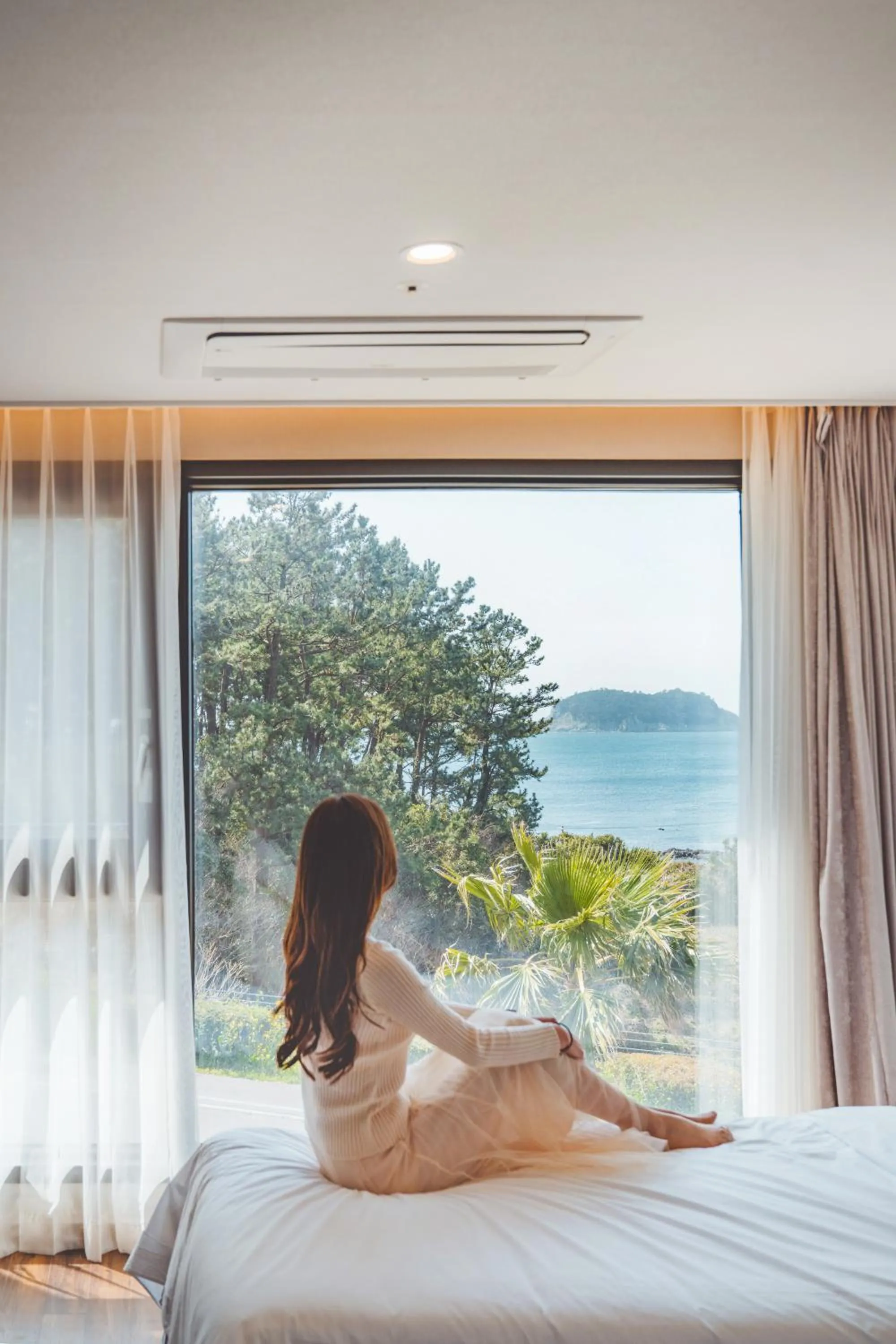 Bed in Hotel Seogwipean