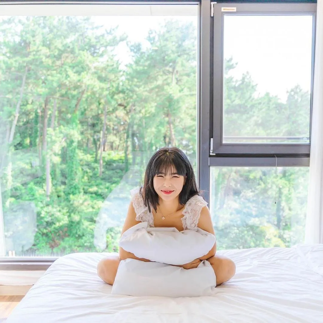 Bed in Hotel Seogwipean