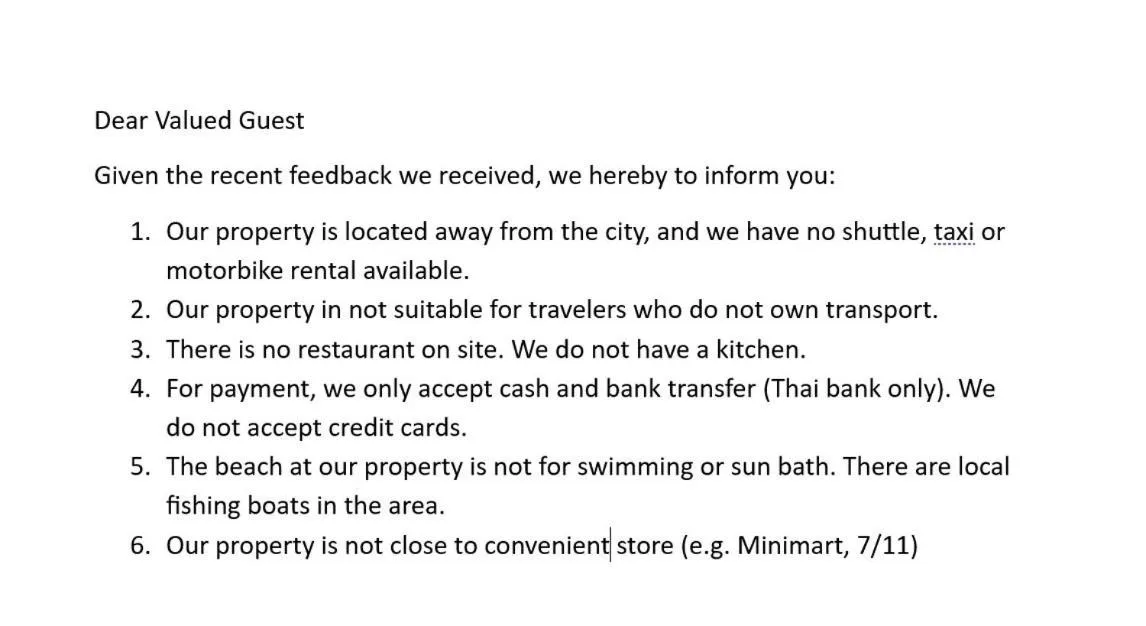 Text overlay in Aownoi Bay Resort