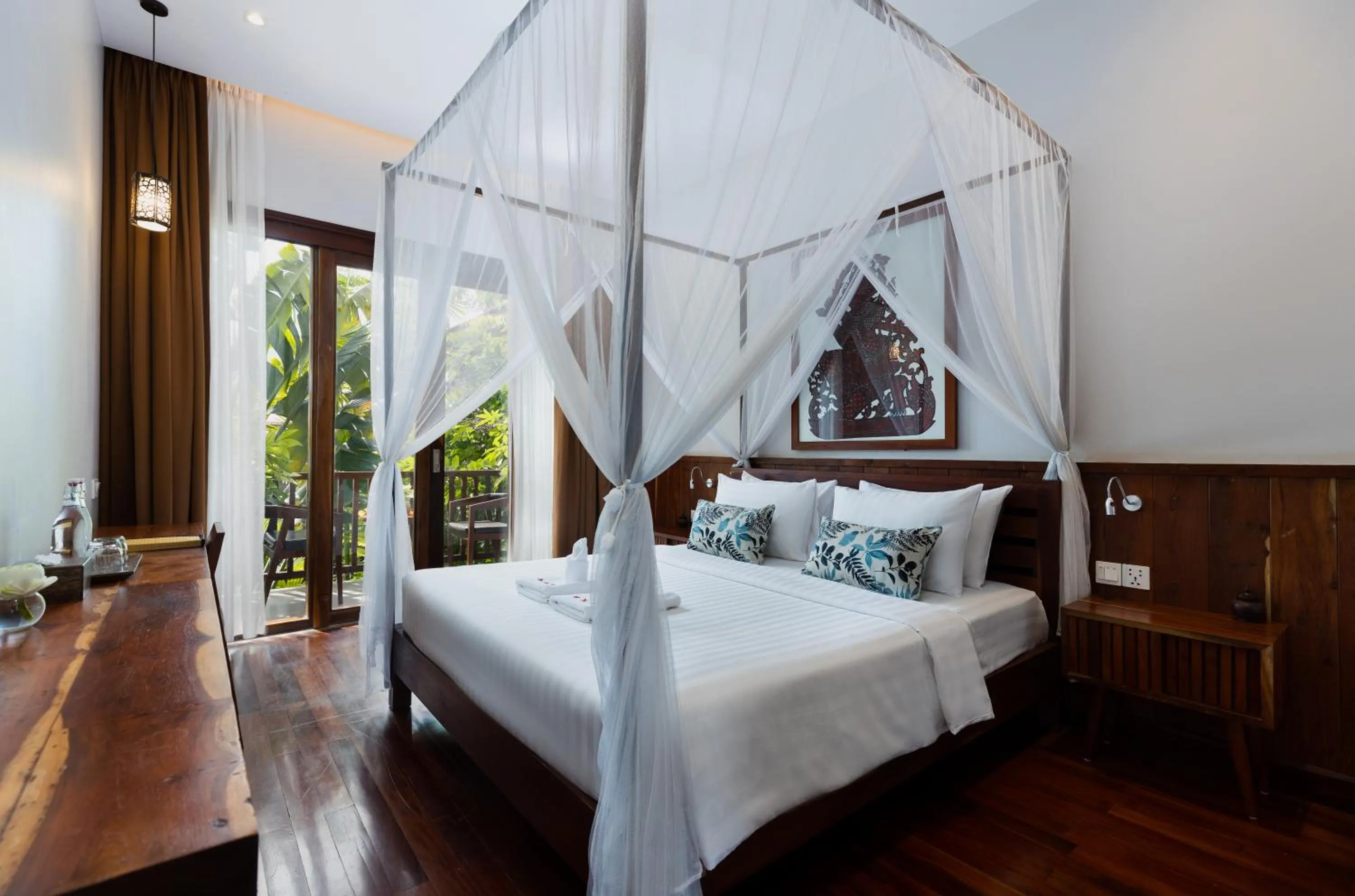 Bedroom, Bed in Golden Vishnu Villa