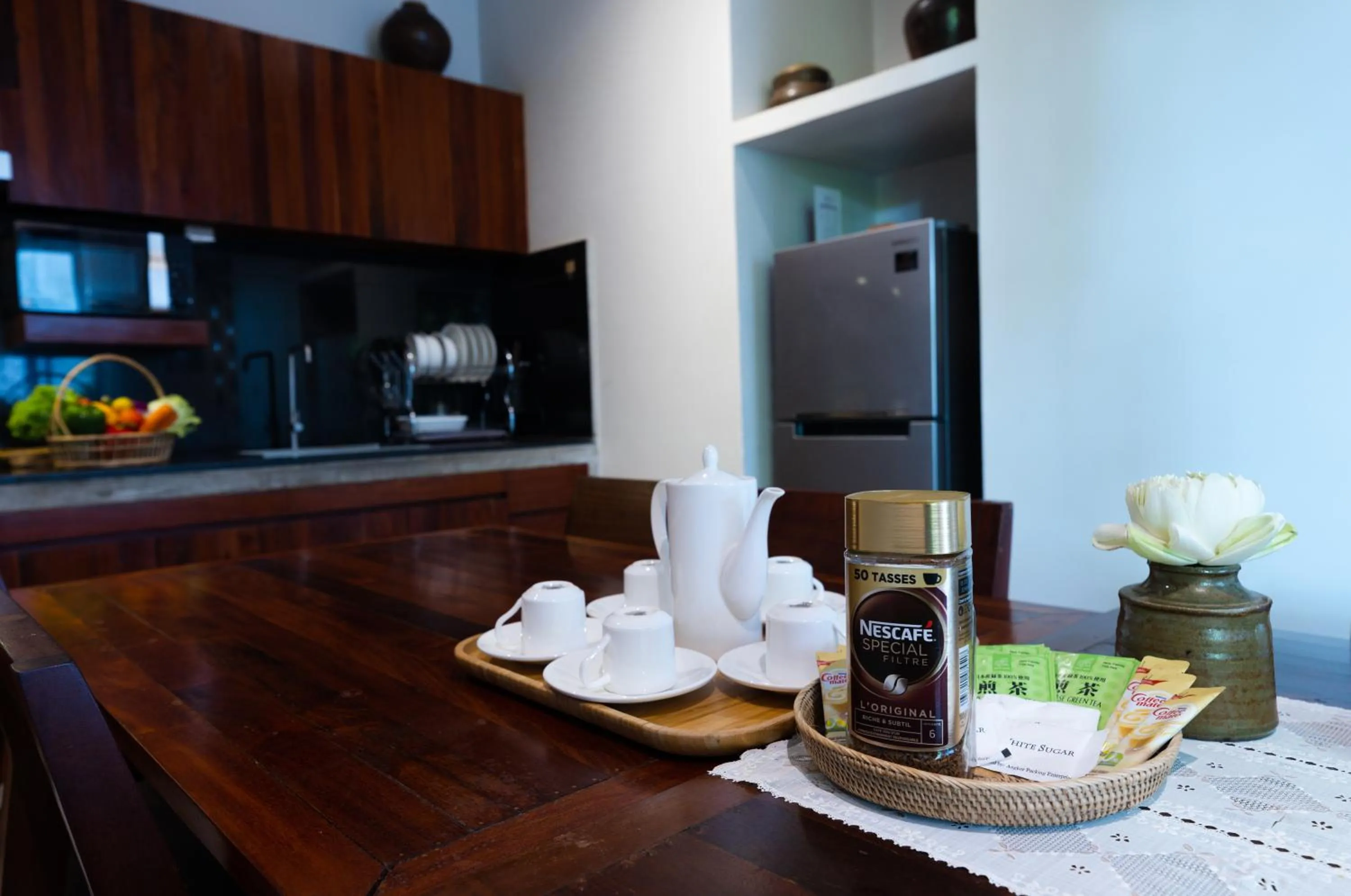 Kitchen or kitchenette in Golden Vishnu Villa