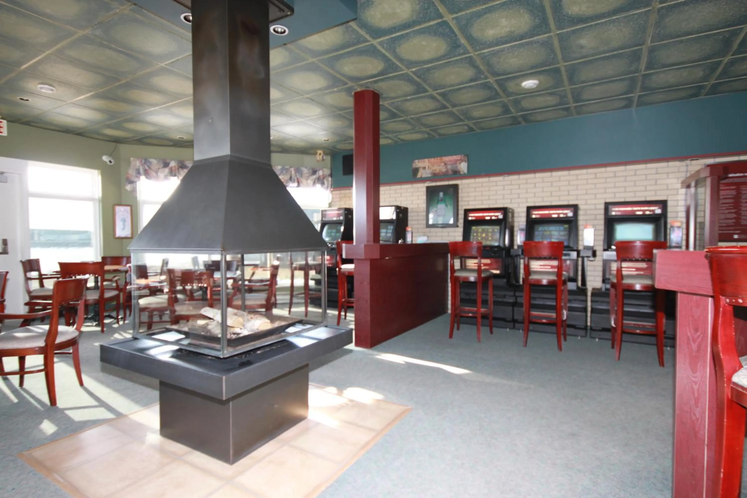 Communal lounge/ TV room in Motel Grand-Pré Inc