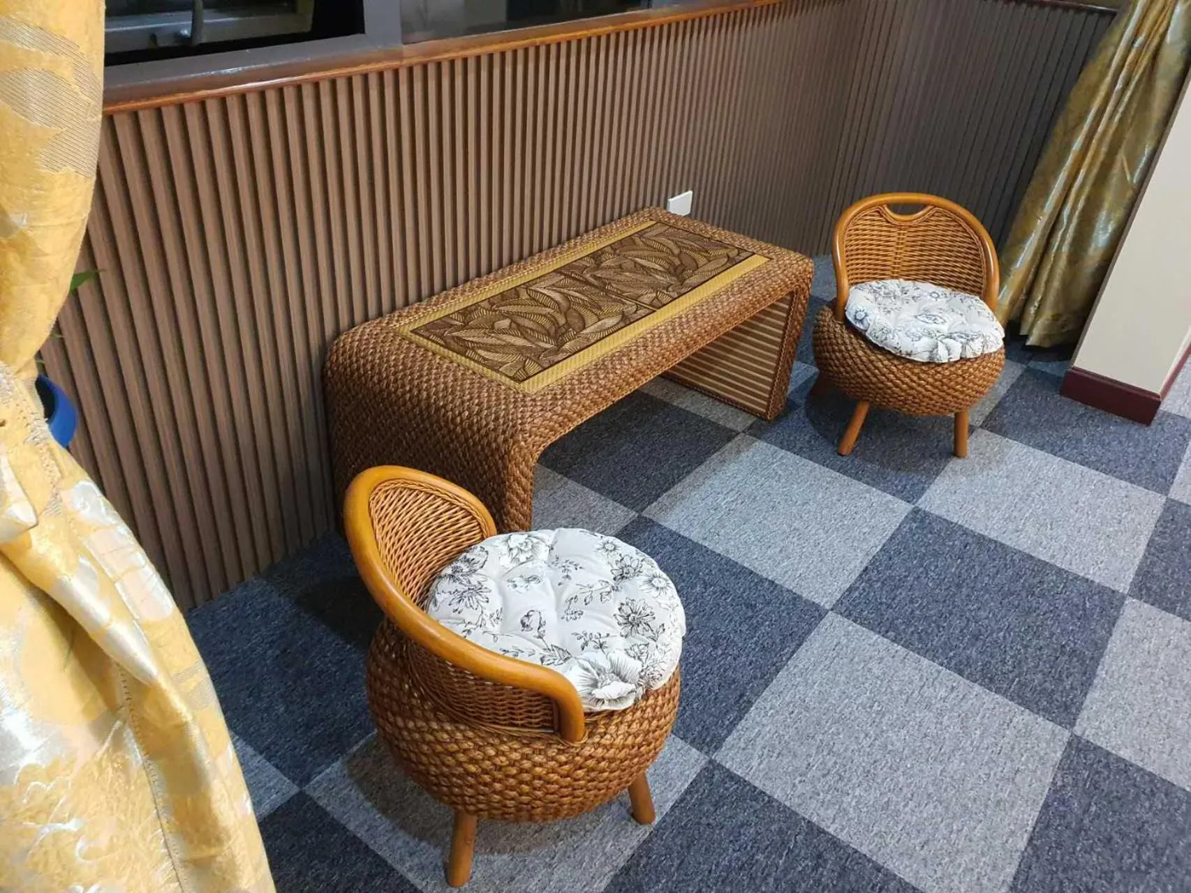 Seating area in 456 Hotel