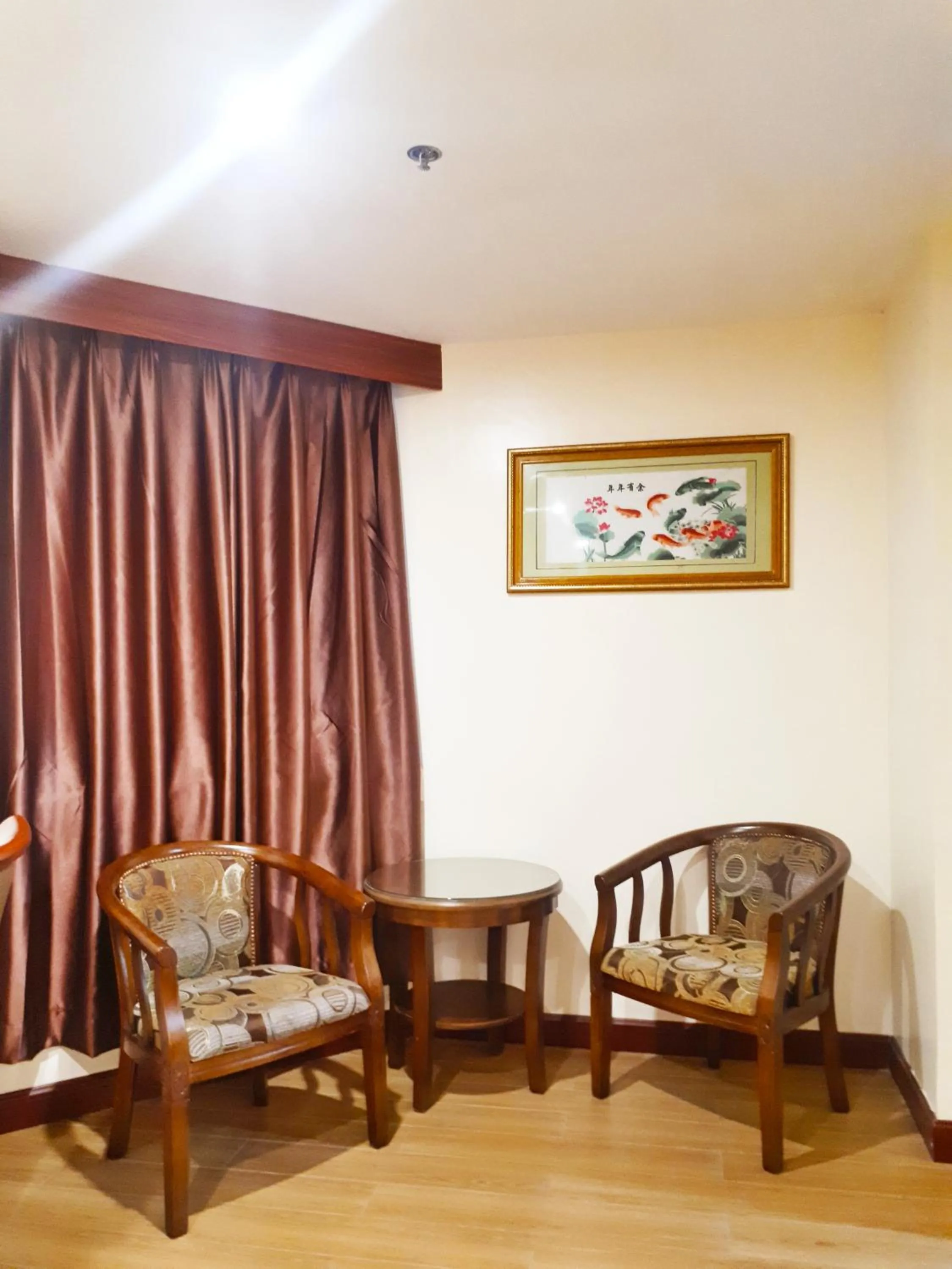 Seating area in 456 Hotel