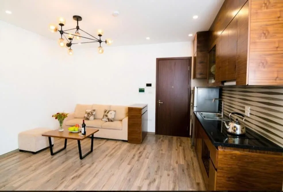 kitchen in Hana Stay Trần Quốc Hoàn