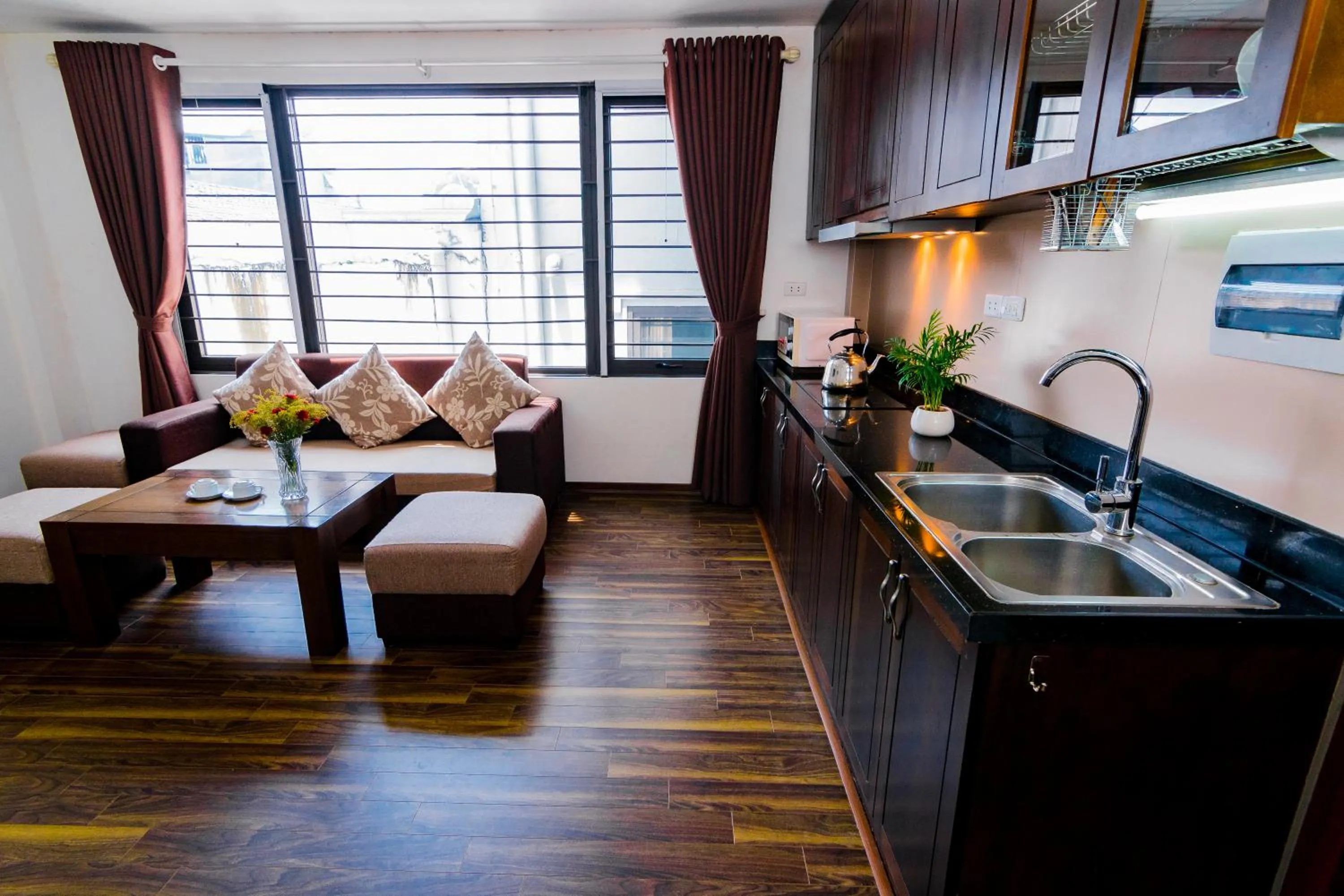 Kitchen or kitchenette in Hana Stay Trần Quốc Hoàn