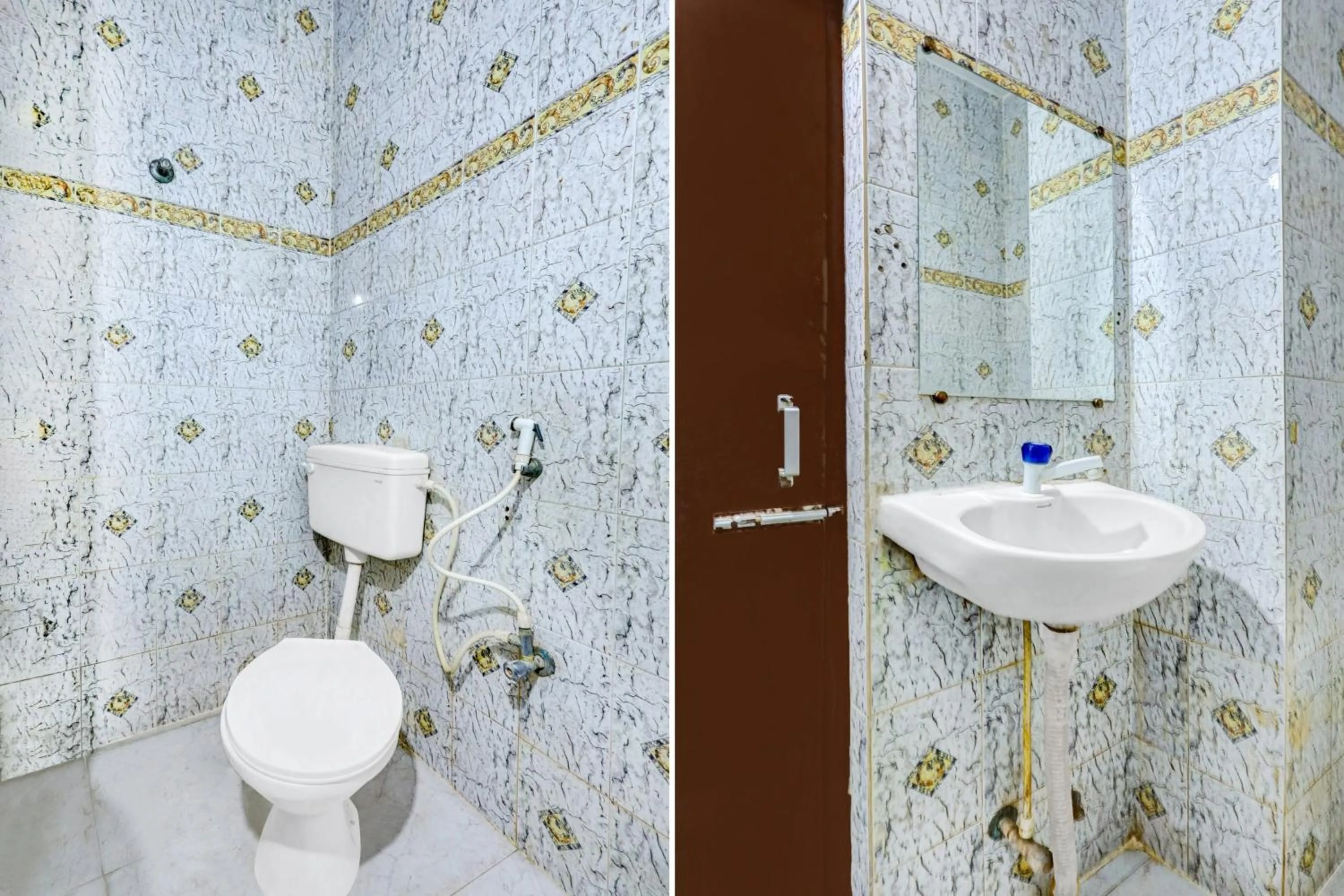 Bathroom in Super Hotel O Kennedy Nagar Near Railway Station formerly Jayalakshmi Residency