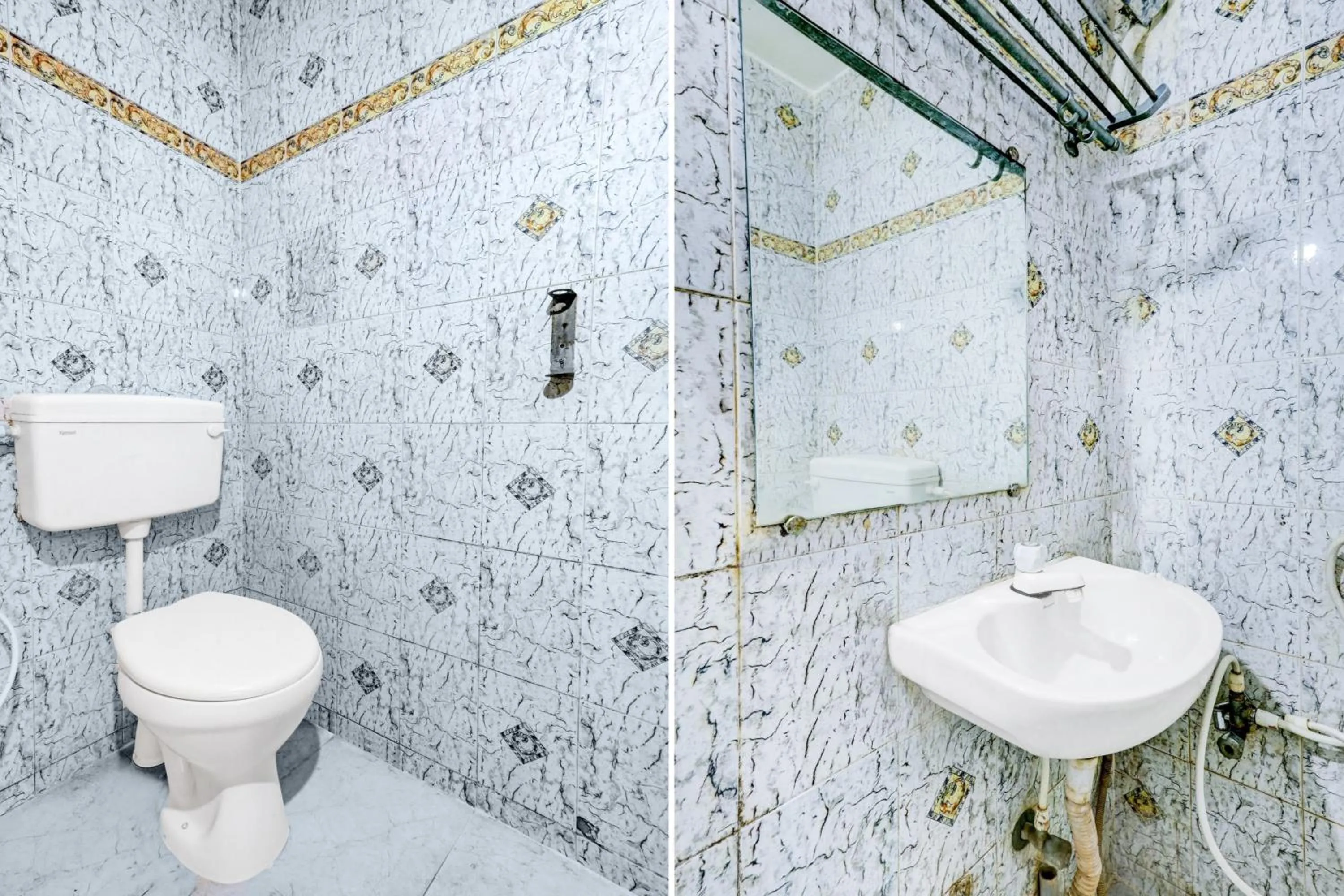 Bathroom in Super Hotel O Kennedy Nagar Near Railway Station formerly Jayalakshmi Residency