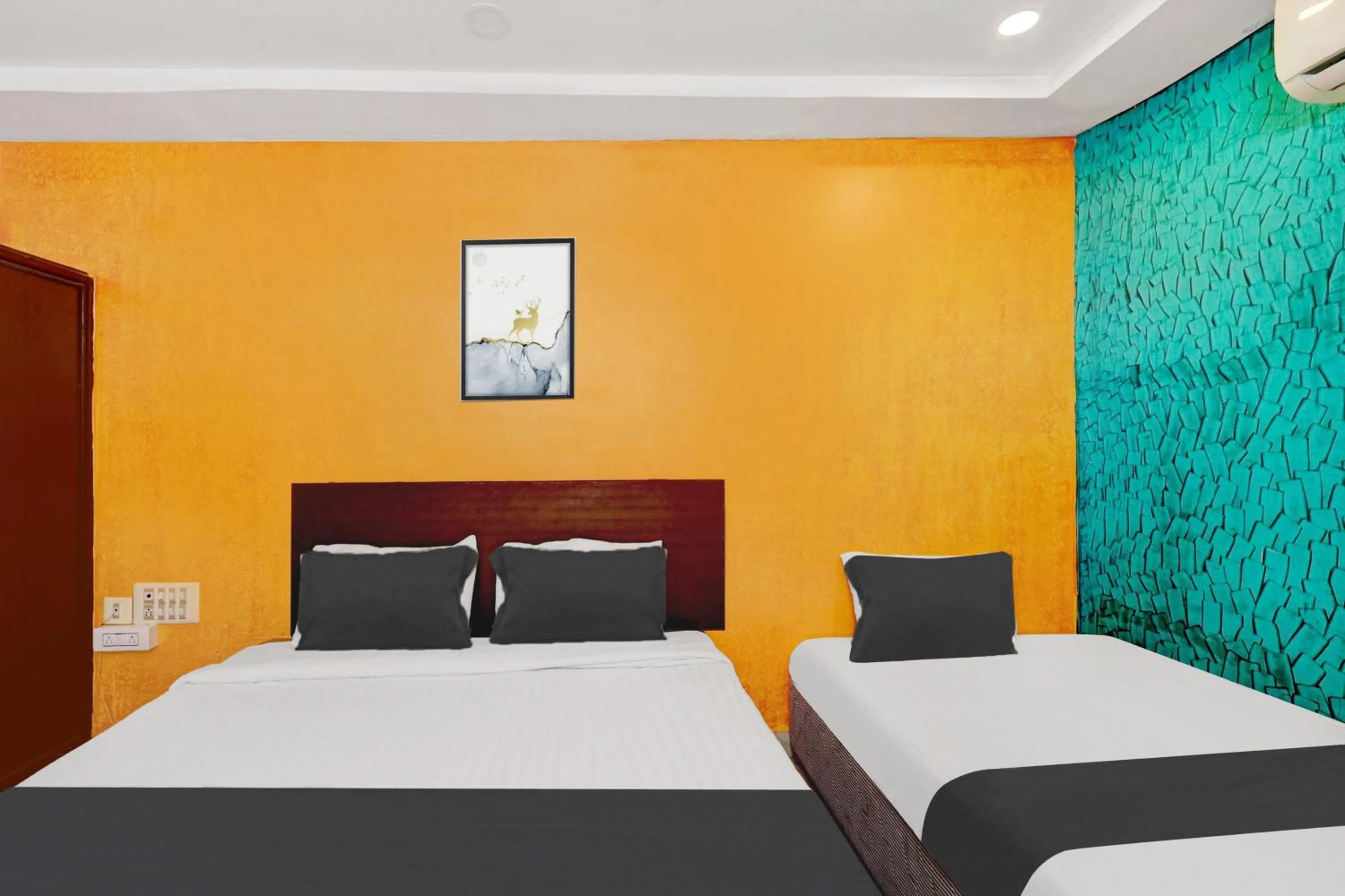 Bedroom, Bed in Super Hotel O Kennedy Nagar Near Railway Station formerly Jayalakshmi Residency