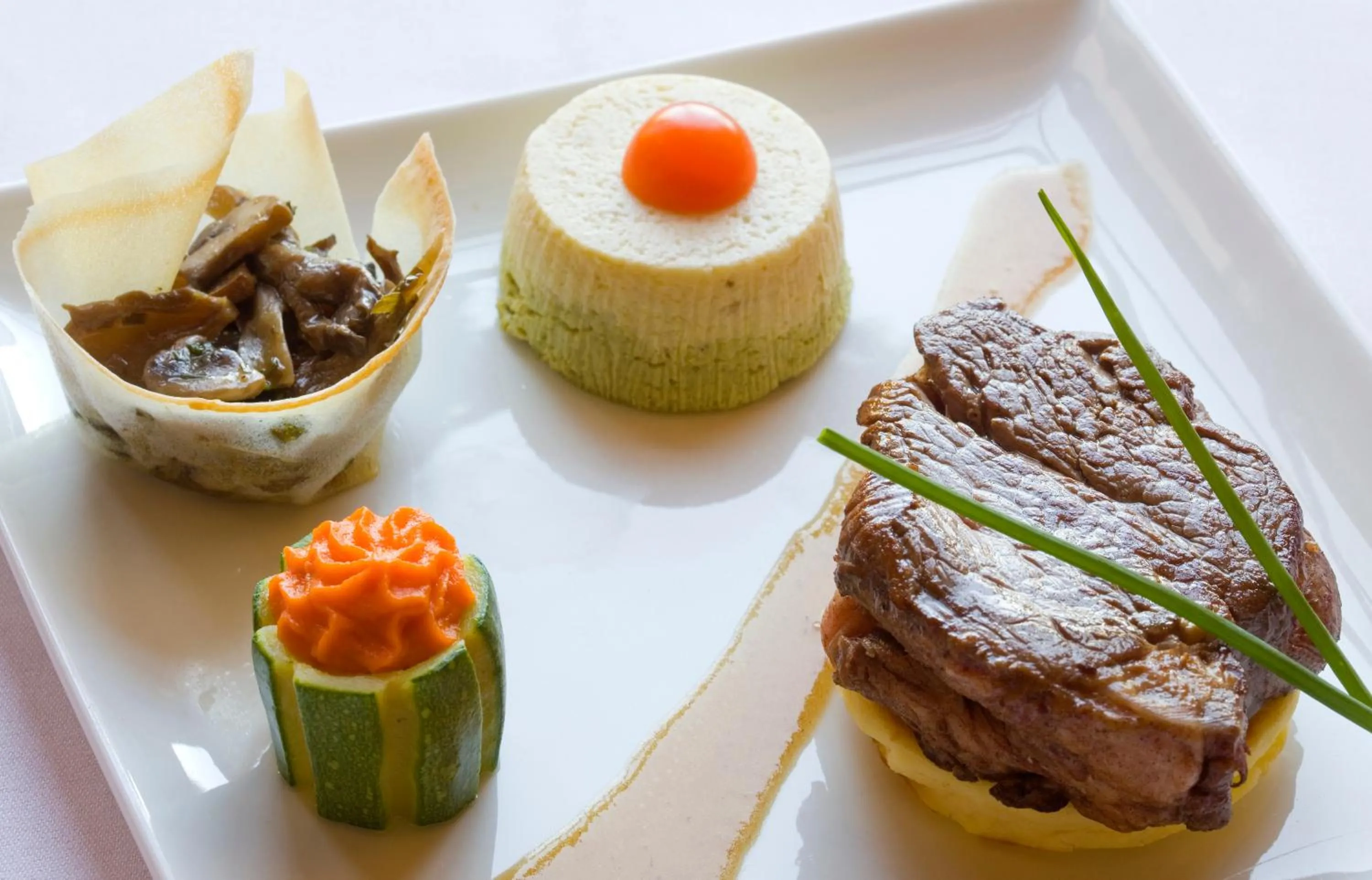 Food close-up in Logis Hôtel Restaurant Le Puits Doré