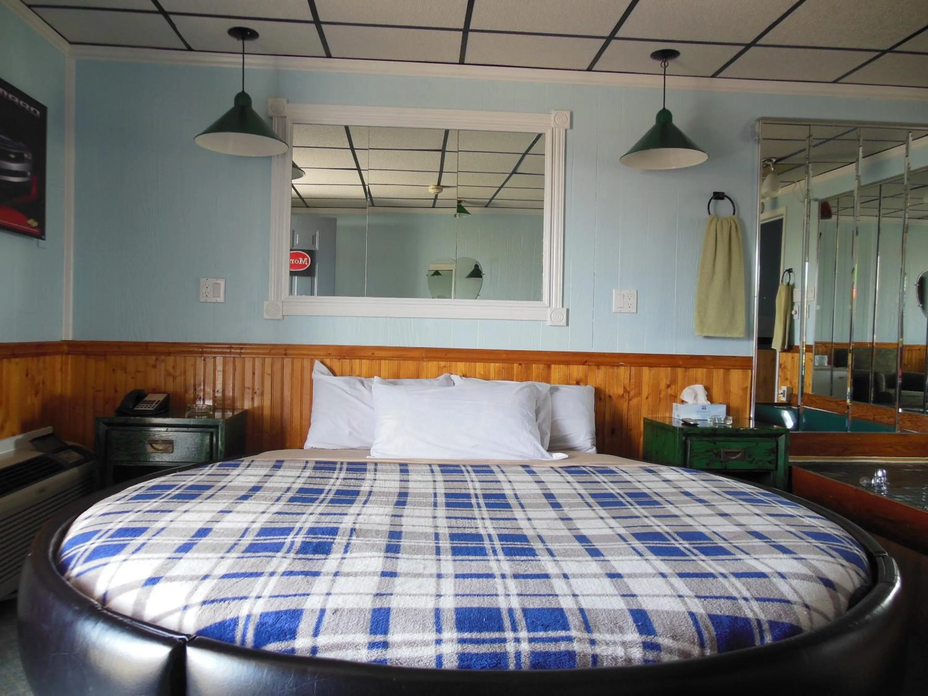 Bed in Motor Court Motel