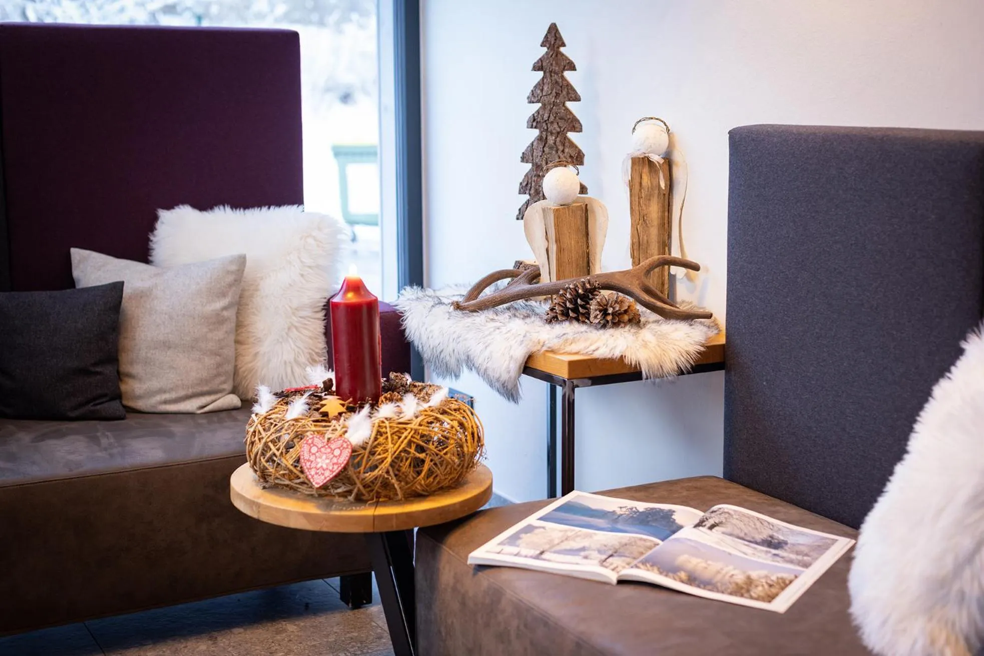 Lobby or reception in Emma Deluxe Aparthotel aircondition in summer & ganzjährig beheizter Außenpool direkt beim Skibus