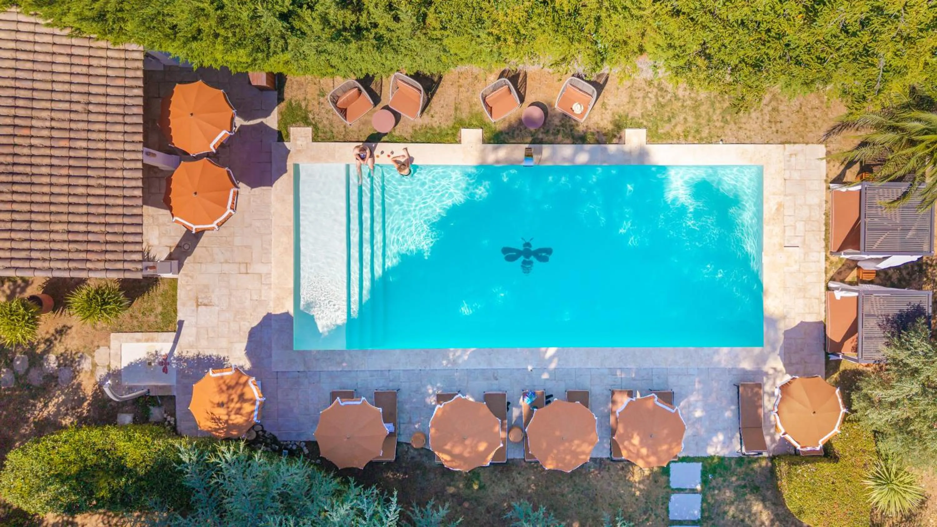 Bird's eye view in Villa Augusta