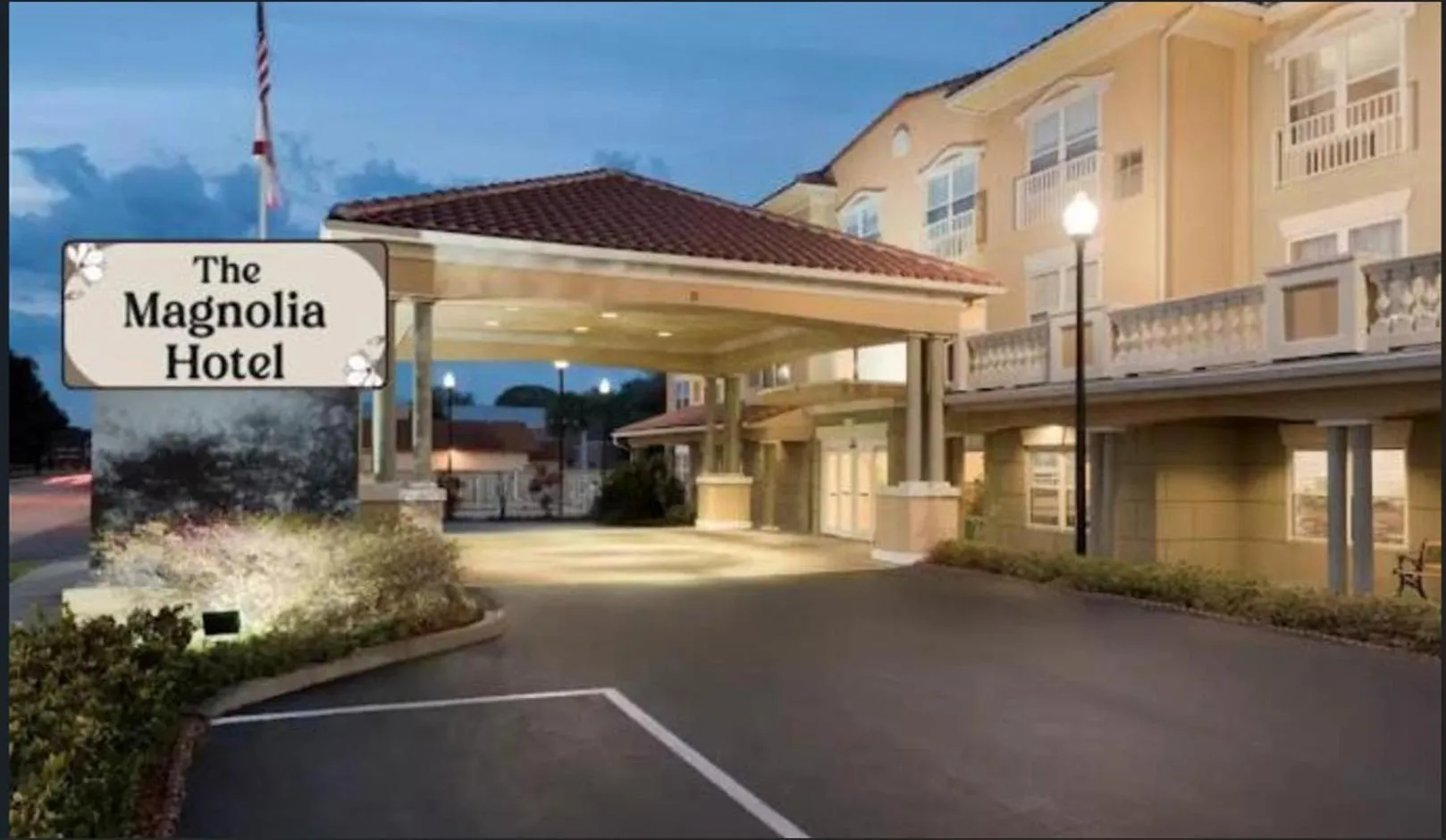 Property building in The Magnolia Hotel, St Augustine Downtown Historic District, FL