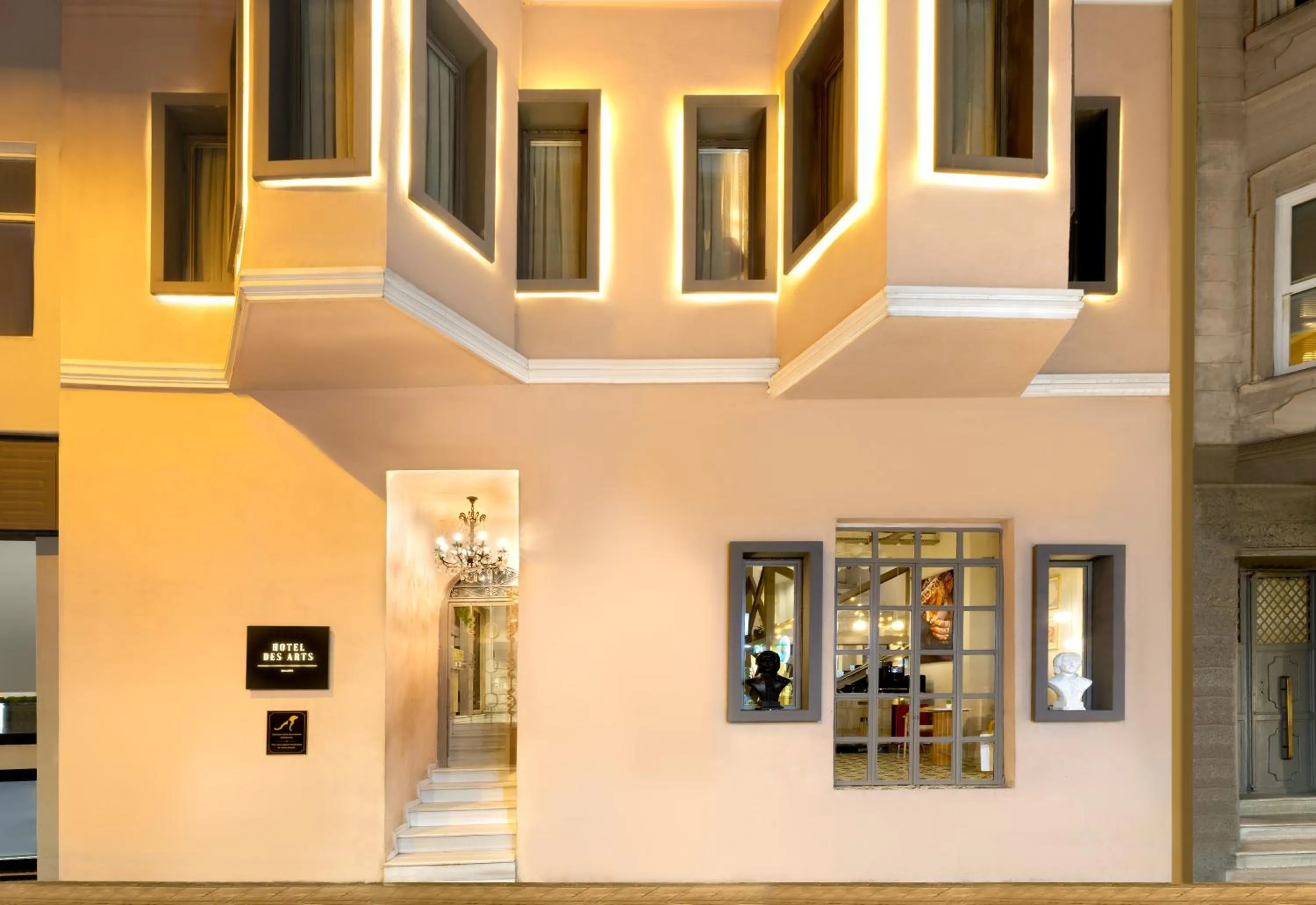 Facade/entrance in Hotel Des Arts Galata
