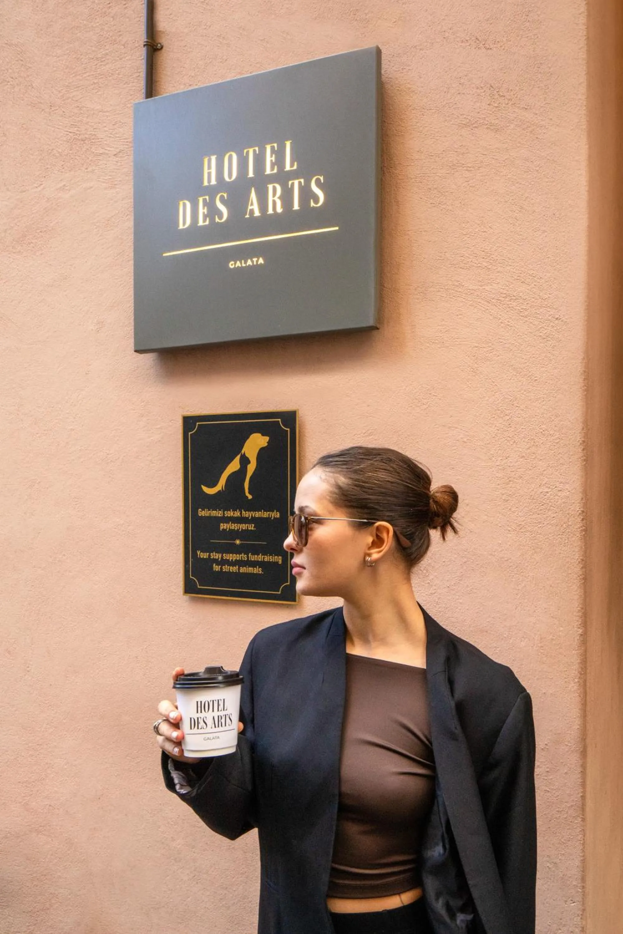 People in Hotel Des Arts Galata