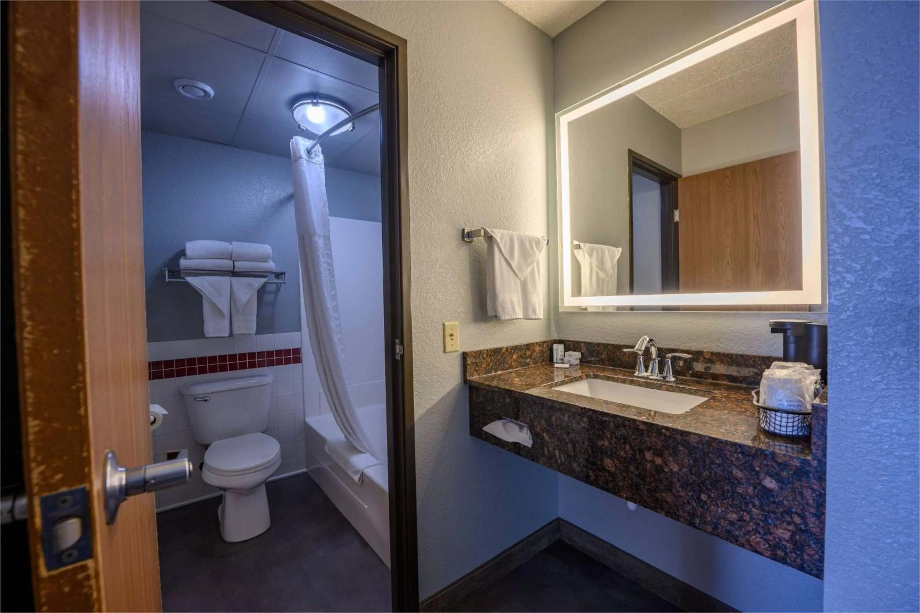 Bathroom in AmericInn by Wyndham Monroe