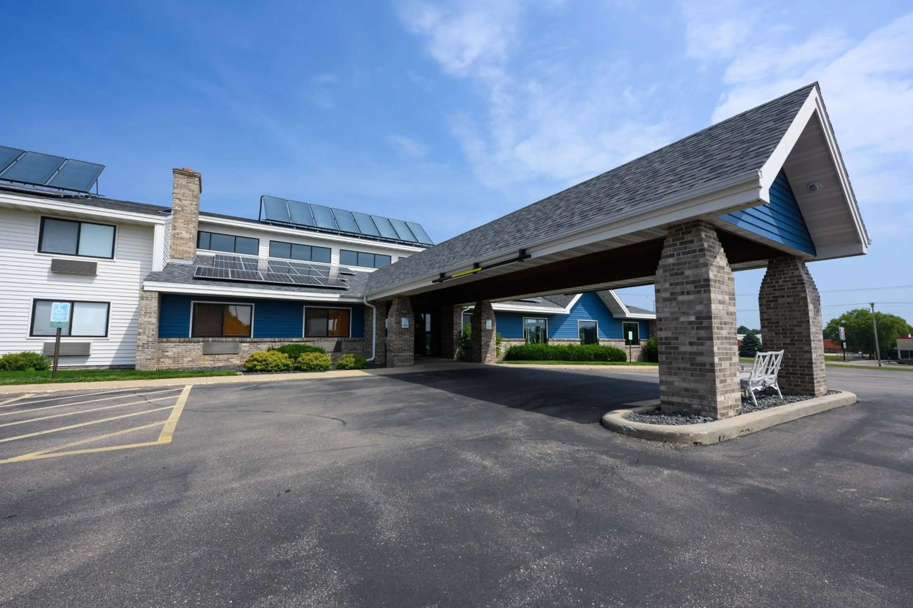 Property building in AmericInn by Wyndham Monroe