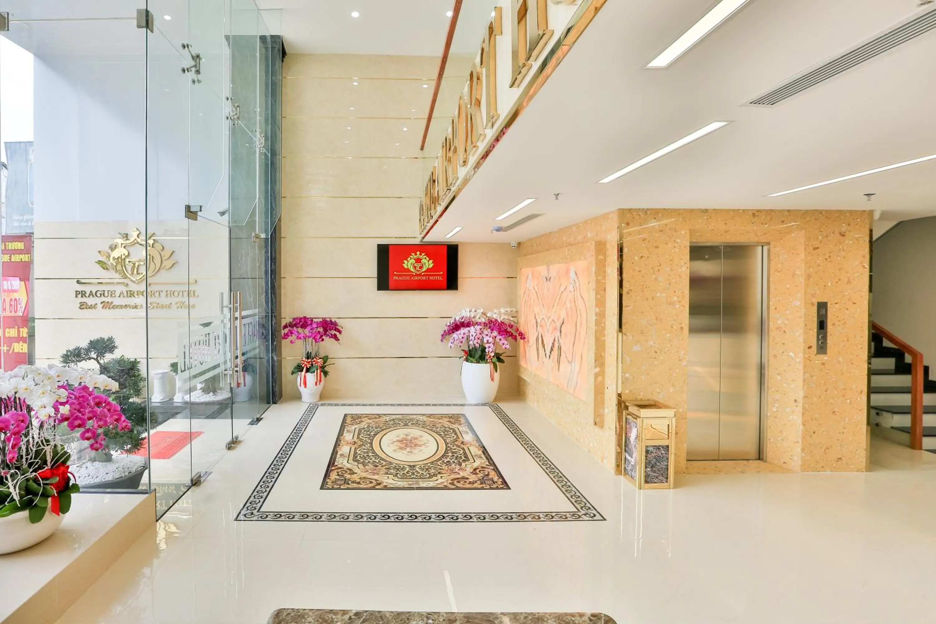 Lobby or reception in Prague Saigon Airport Hotel