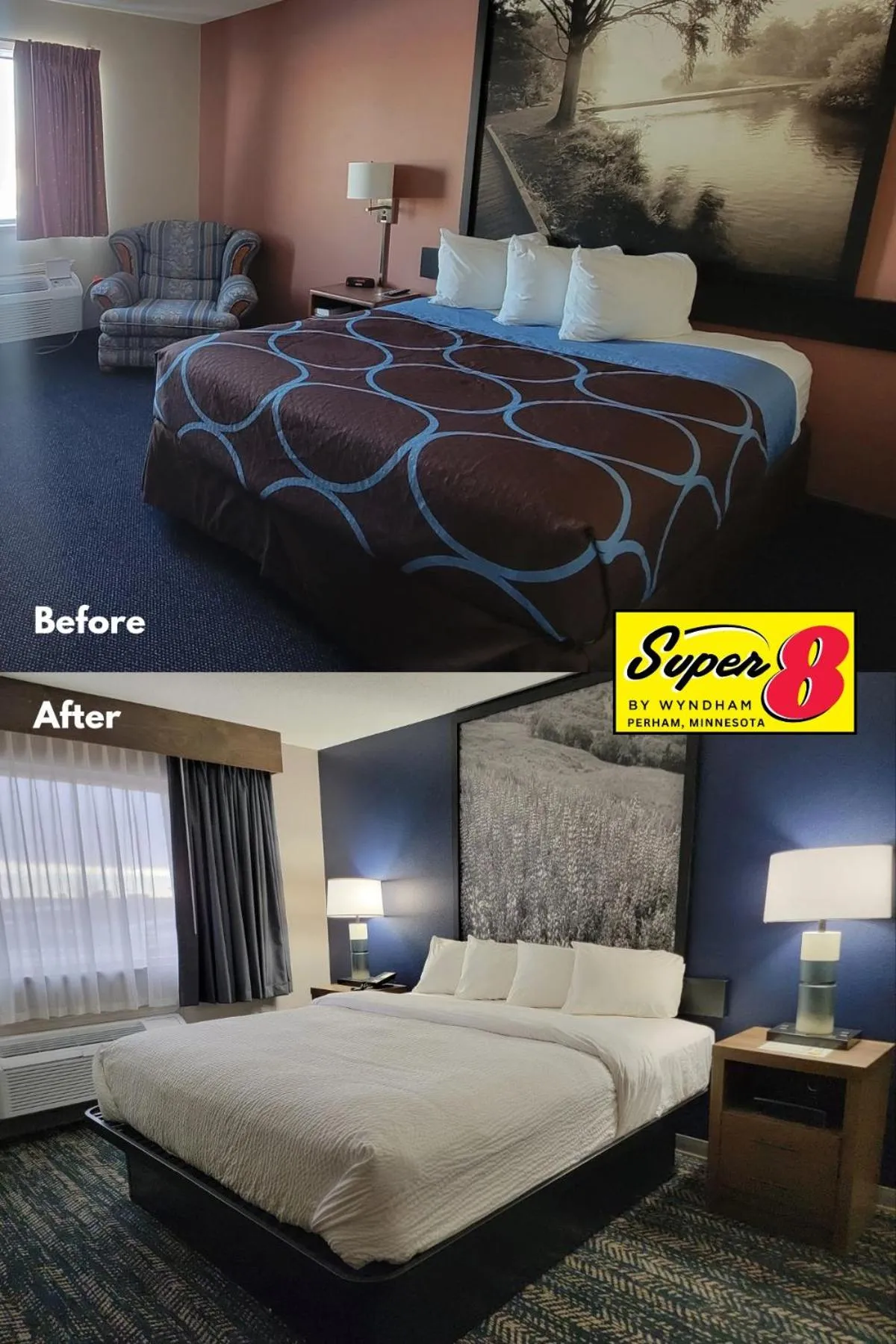 Bed in Super 8 by Wyndham Perham