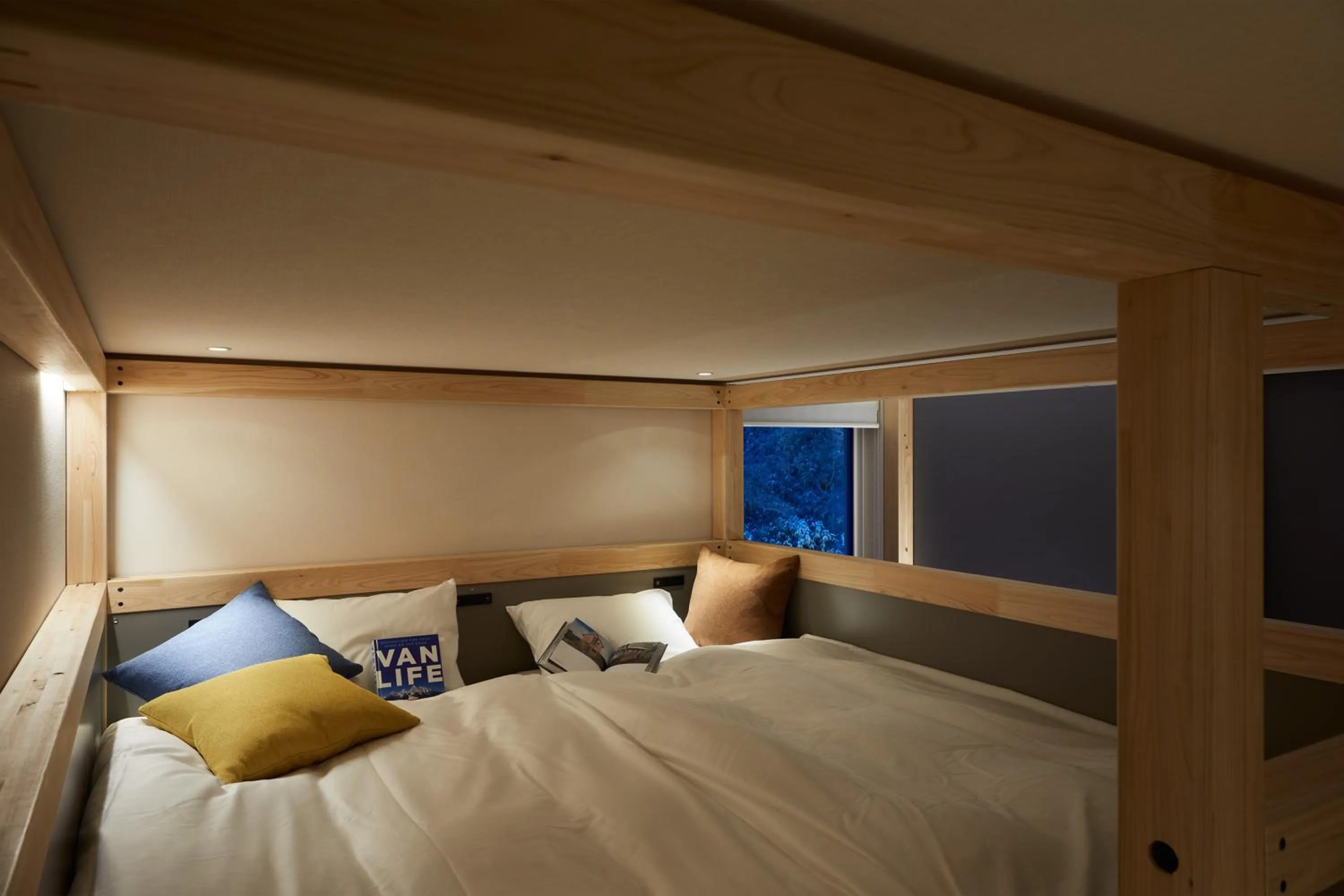 Bed in BEB5 Karuizawa by Hoshino Resorts