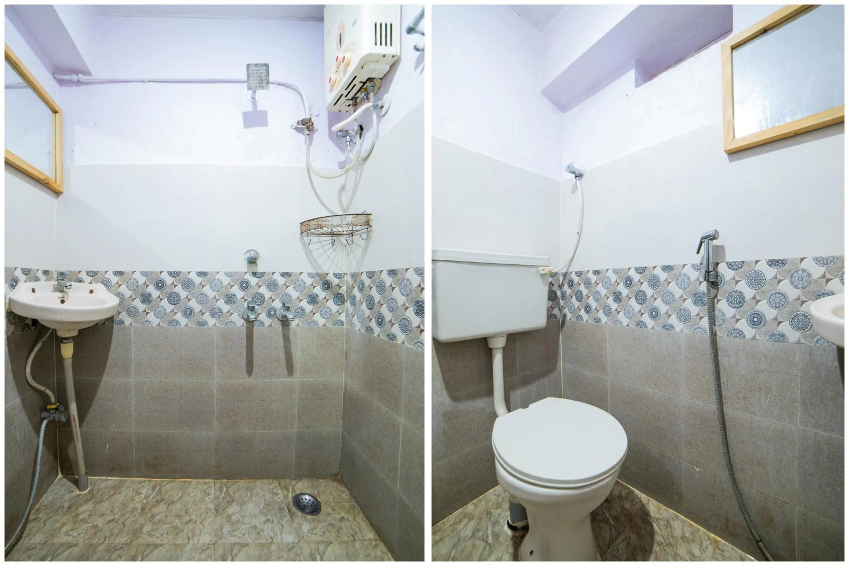 Bathroom in Hotel O Sree Radha Lodge Near Snow World