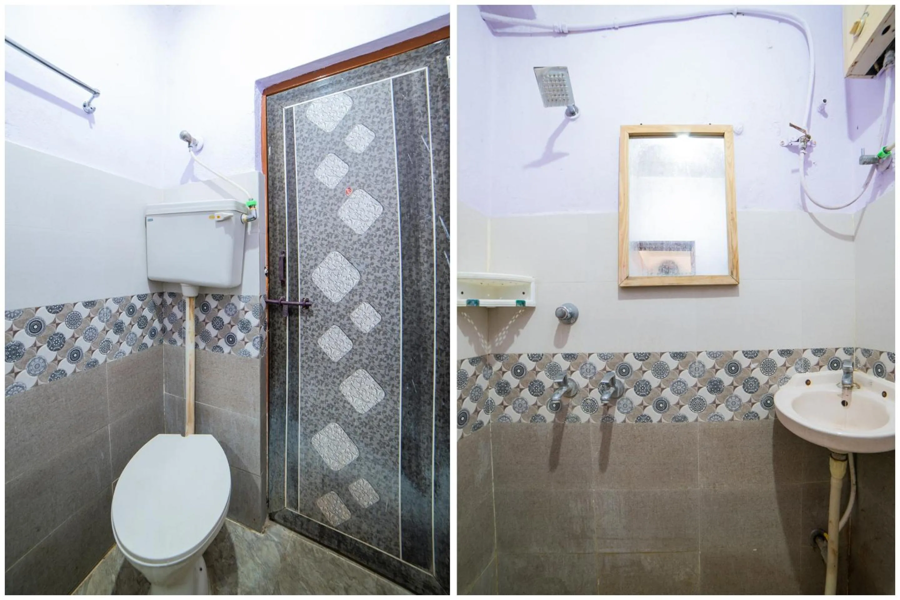 Bathroom in Hotel O Sree Radha Lodge Near Snow World