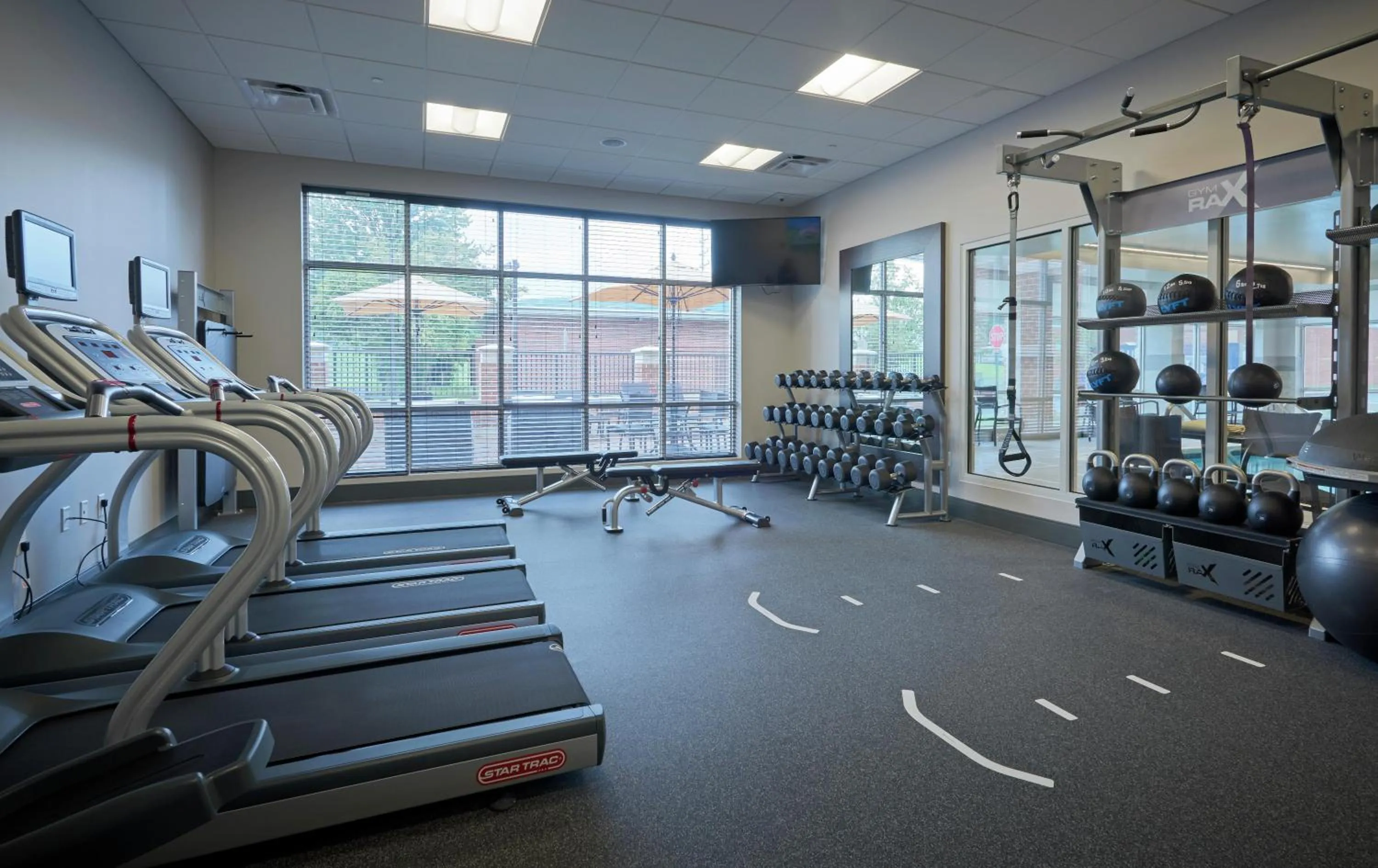 Fitness centre/facilities in Hilton Garden Inn Corning Downtown
