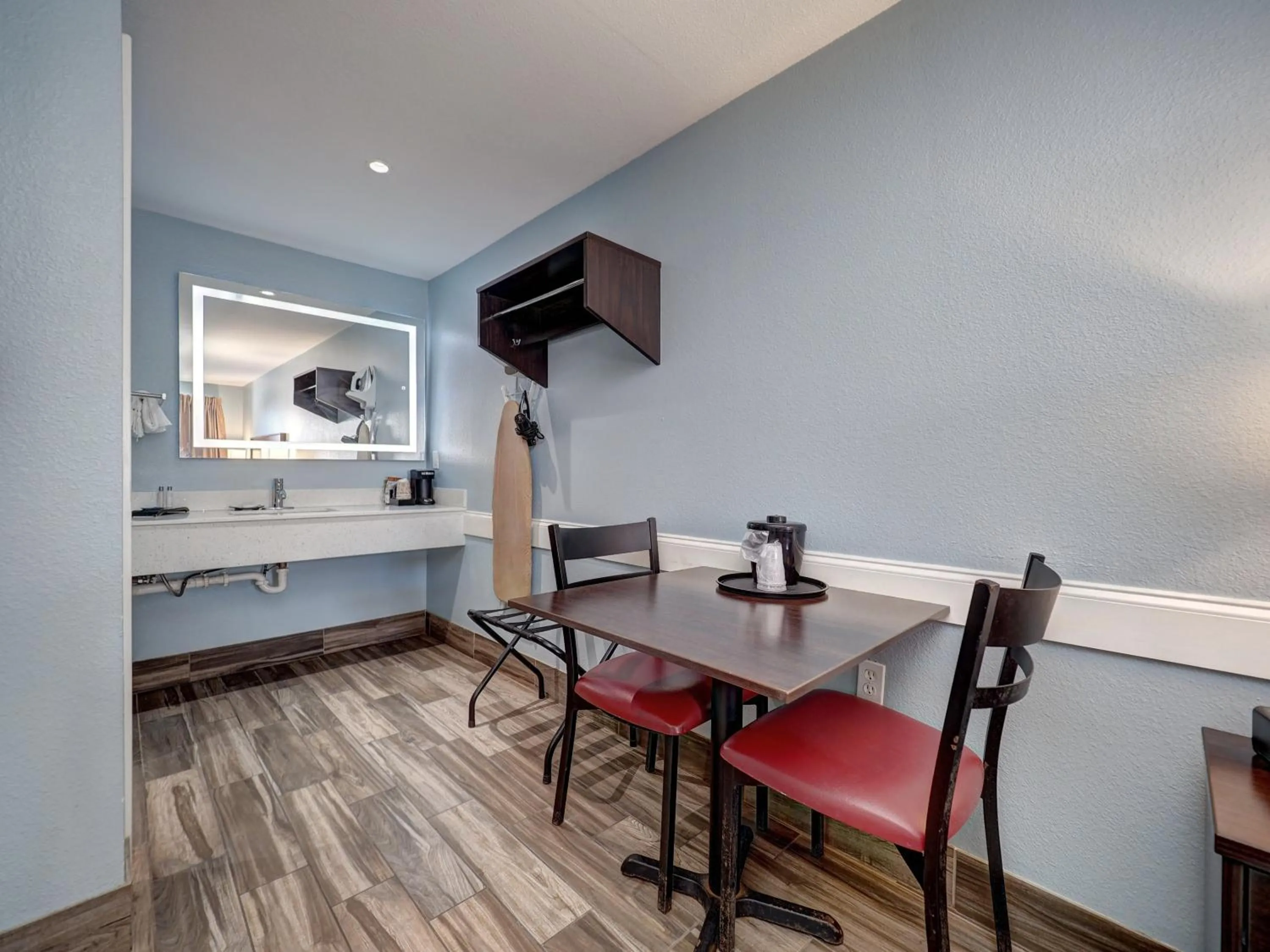 Seating area in Ocean's Edge Hotel, Port Aransas,TX