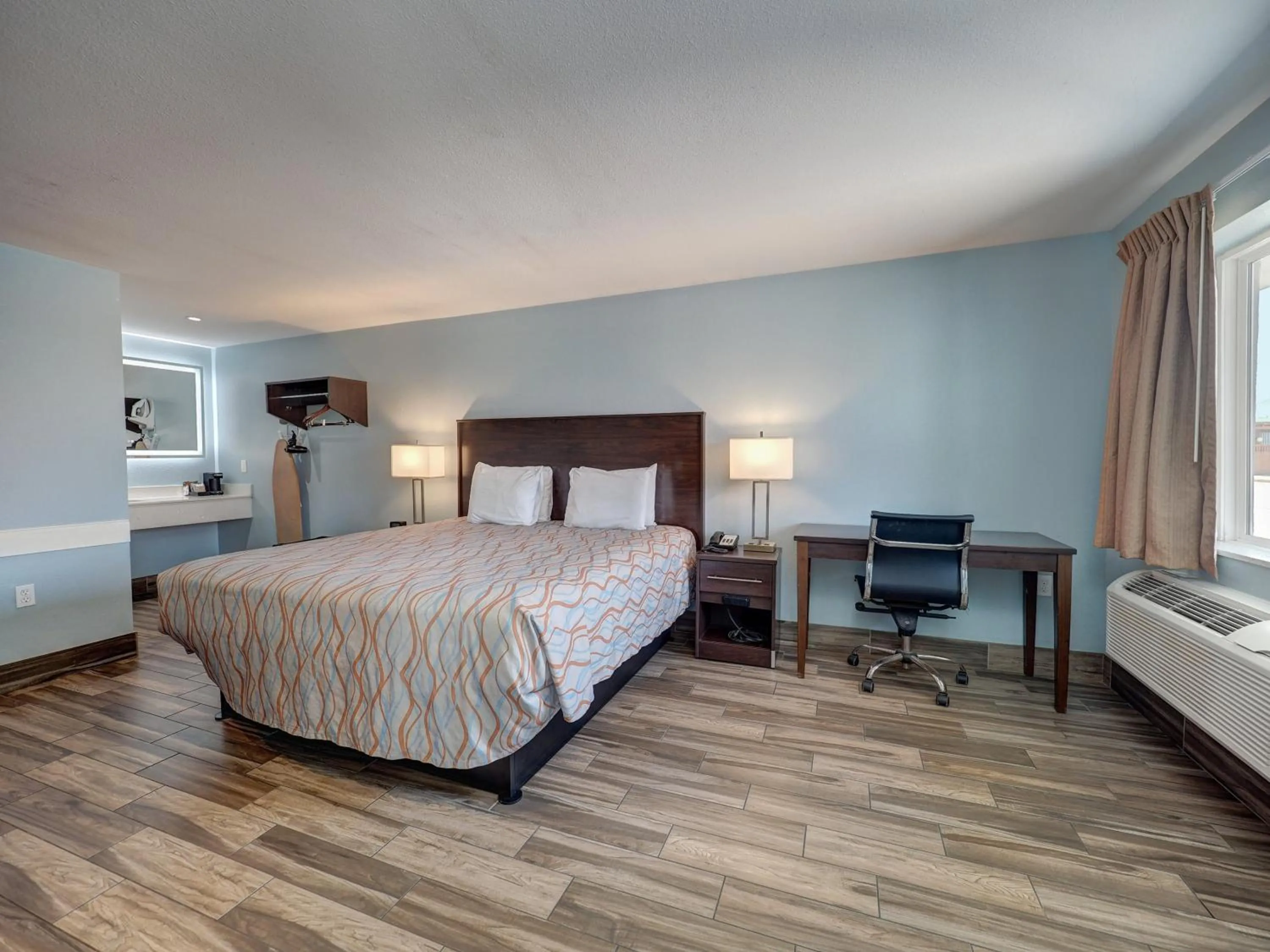 Bed in Ocean's Edge Hotel, Port Aransas,TX