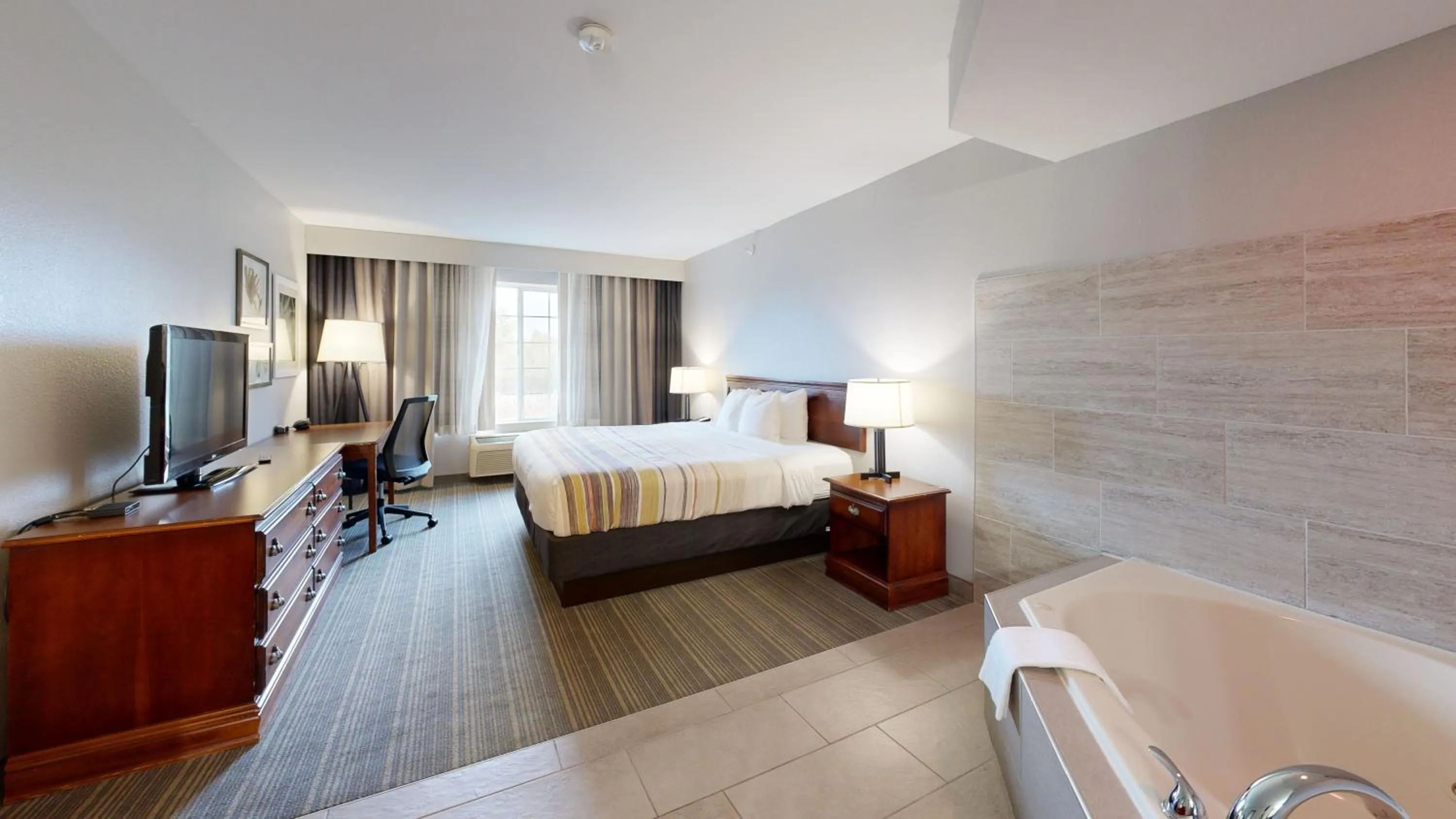 Bedroom, Bed in Country Inn & Suites by Radisson, Michigan City, IN